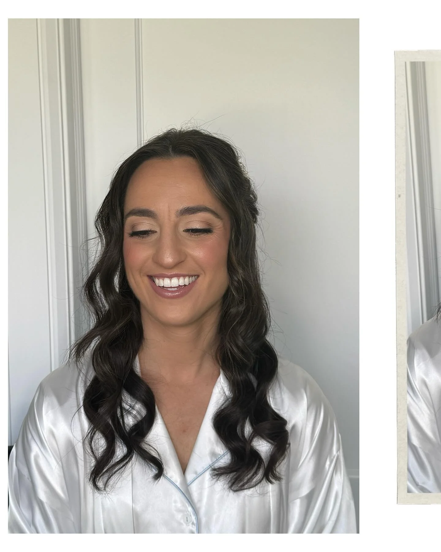 Kristen 🤍 &mdash;&gt; swipe over for her gorgeous mom and MOH, too!!
Some of my favorites! 🥰

makeup - @lgartistry 
hair - @justjess.hair 
photo - @kaitlynferris_ 
venue - @canoeplace 
flowers - @lindenhurstvillageflorist 

Wedding Makeup | Bridal 