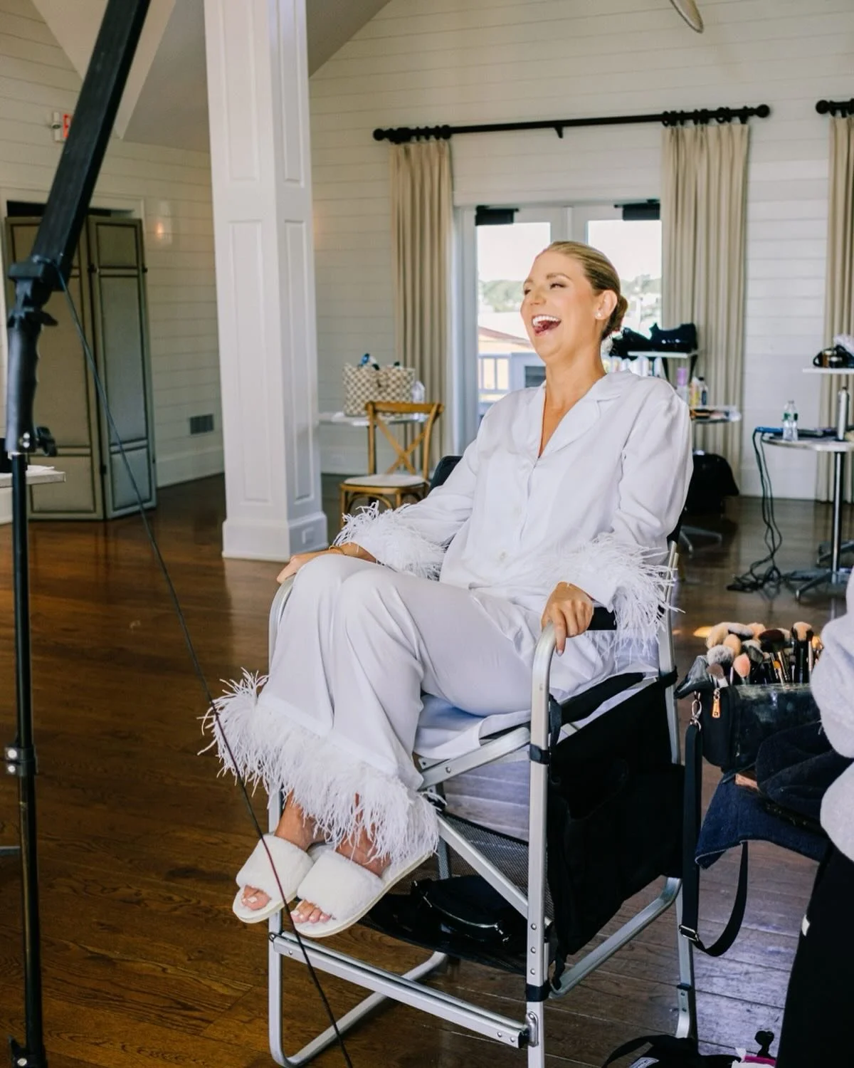 That just-married glow starts before the aisle ✨

Soft, radiant skin and elevated natural beauty &mdash; designed to feel like you, only luminous.

@peconicbayyachtclub mornings are always magic.

Makeup : @lgartistry 
Hair : @northforkbridalhair 
Ph