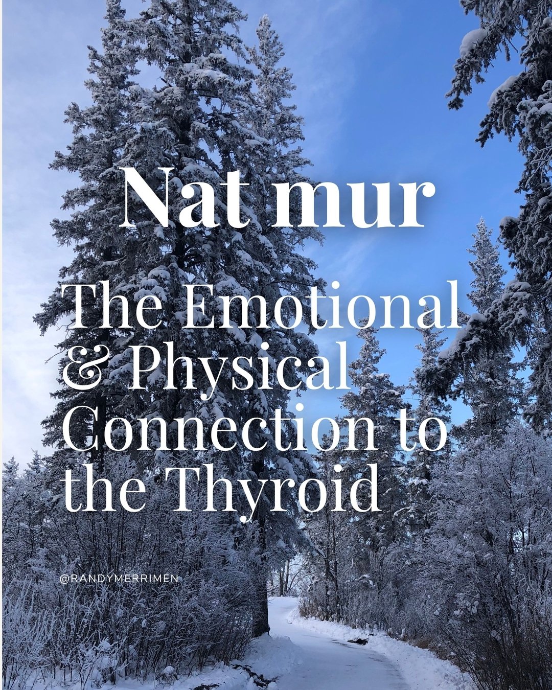 When I work with women and their thyroid health, we work through nutritional deficiencies, toxicity, gut and adrenal health. Being a student homeopath has given me another perspective, with the remedy Nat mur consistently standing out as having a str