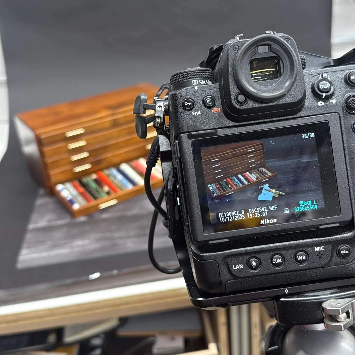 Getting set up to do some still life shots this weekend! #penmaker