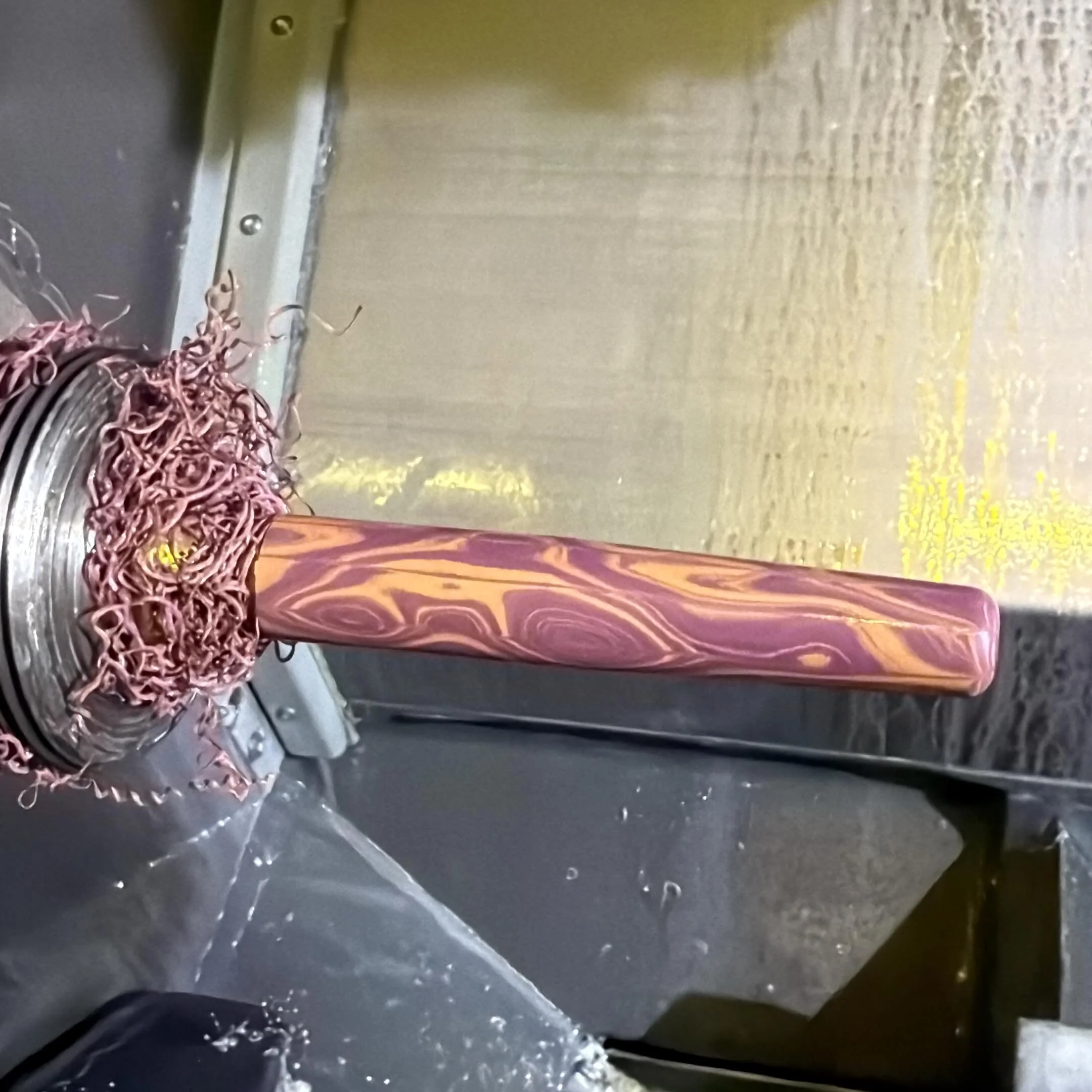 Shaping some great ebonite today!  These will be C14s and maybe some C14s with facetted caps #penmaker