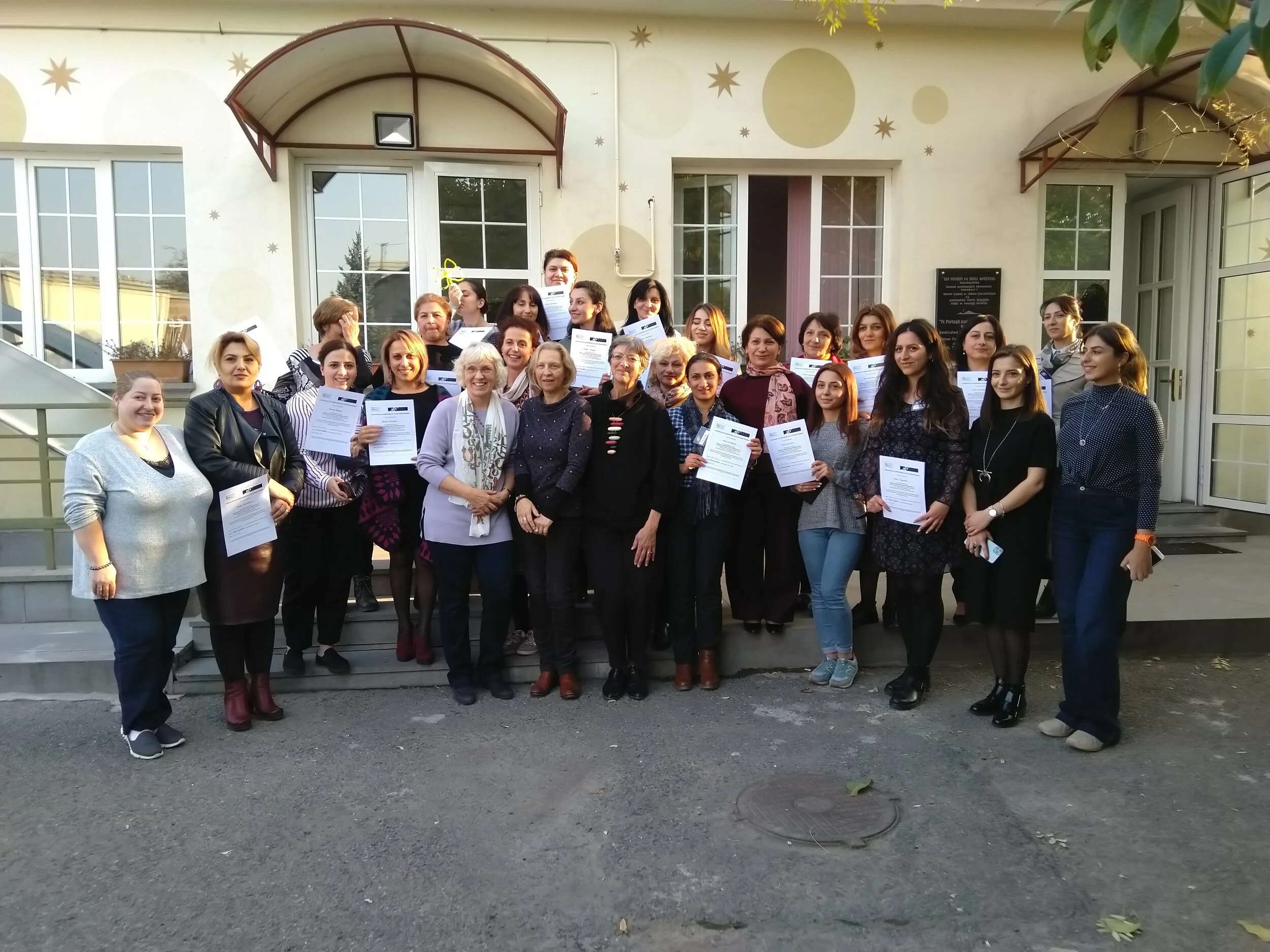 Our newly qualified CATT practitioners in Yerevan, Armenia