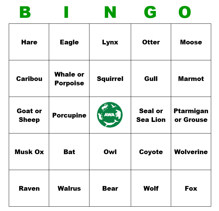Wildlife Bingo!