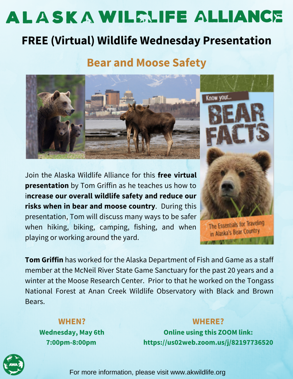 Virtual Wildlife Wednesday: Bear and Moose Safety — Alaska Wildlife  Alliance (AWA)