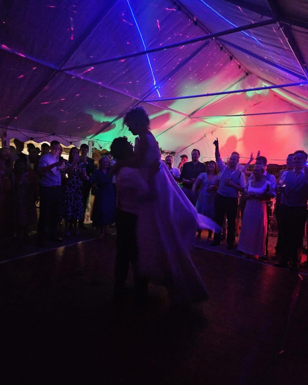 Watching these two share their first dance while we played their song &mdash; moments like this are why we love what we do. ✨🫶🎶

#firstdance #brideandgroom #weddingband #weddingentertainment