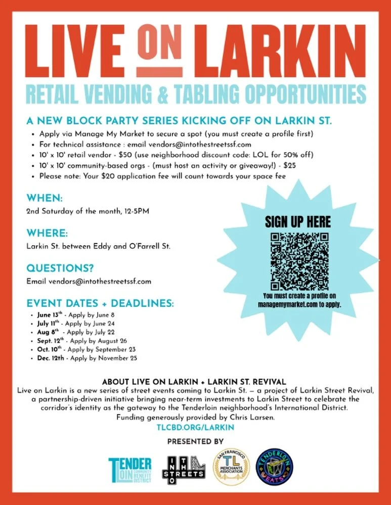 Calling all makers the Live on Larkin is looking for makers/creators/artisans to be part of their new block party series!

Let&rsquo;s help them make this a successful weekly series!

#liveonlarkin #larkinstreetrevival #makersartisans