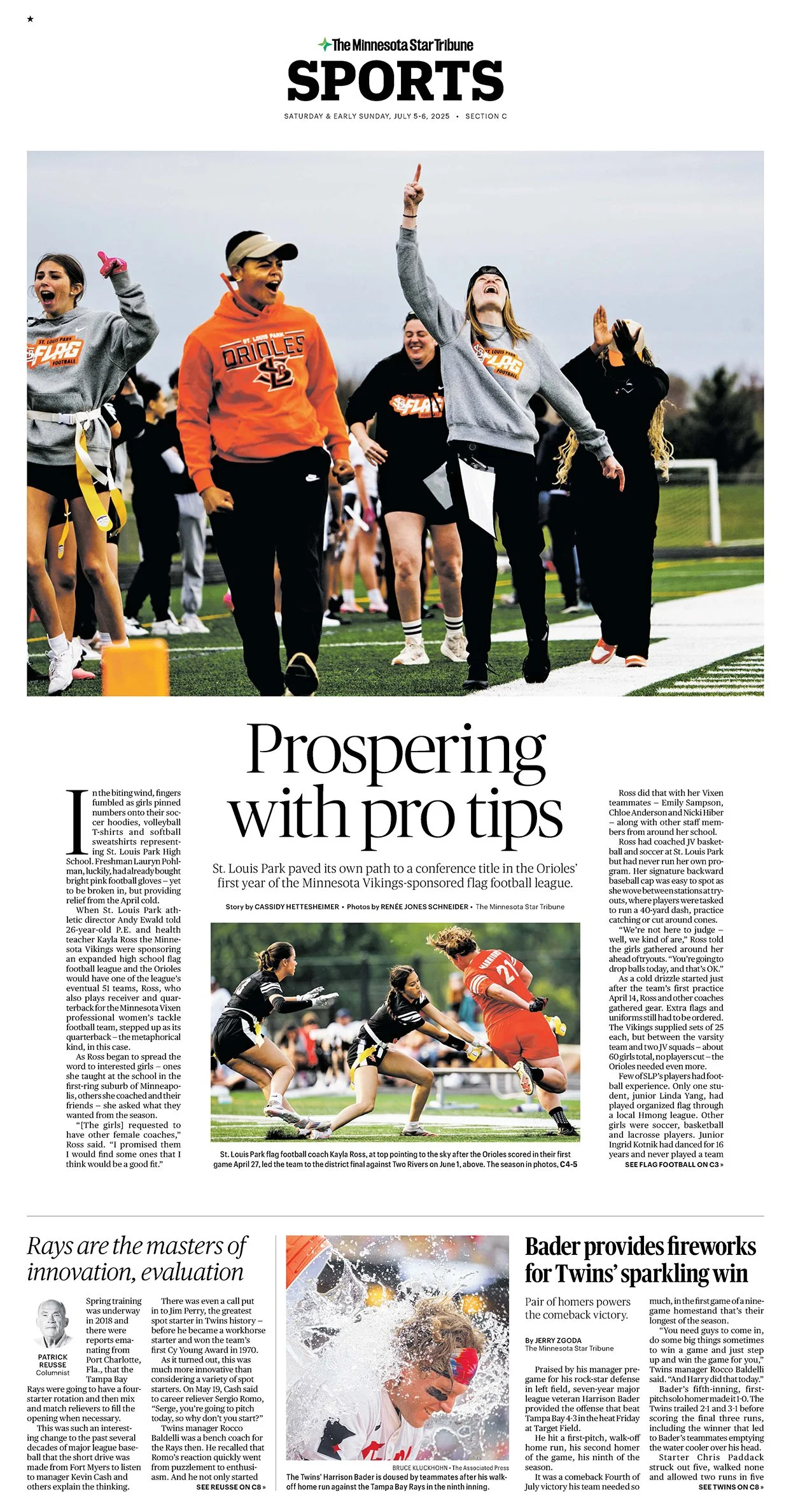 The rise of high school girls flag football