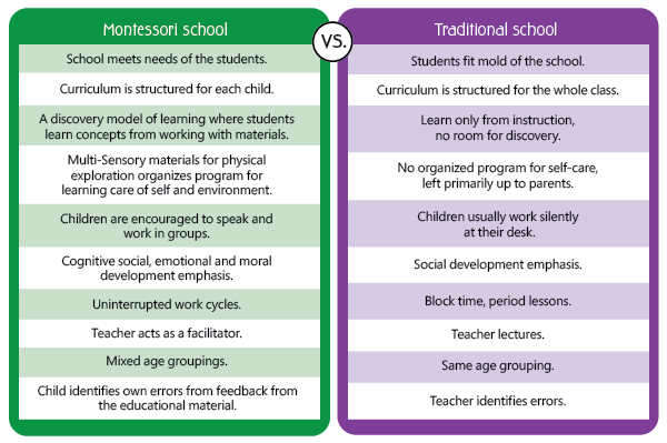 Comparing Traditional vs. Montessori Homeschooling Methods Curriculum for Traditional and Montessori Homeschooling
