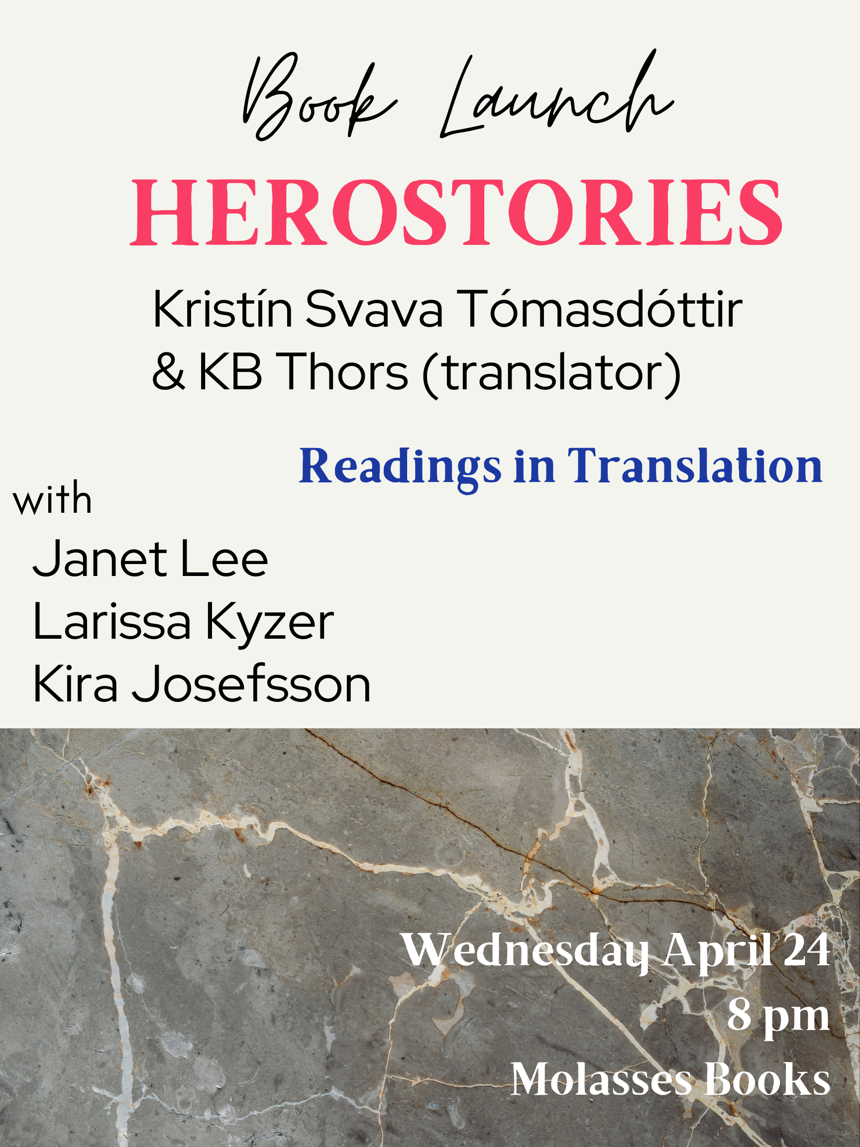 HEROSTORIES: Book Launch &amp; Readings in Translation