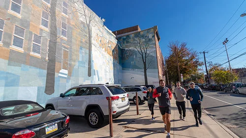 10th and Bainbridge Mural. See Philly Run.