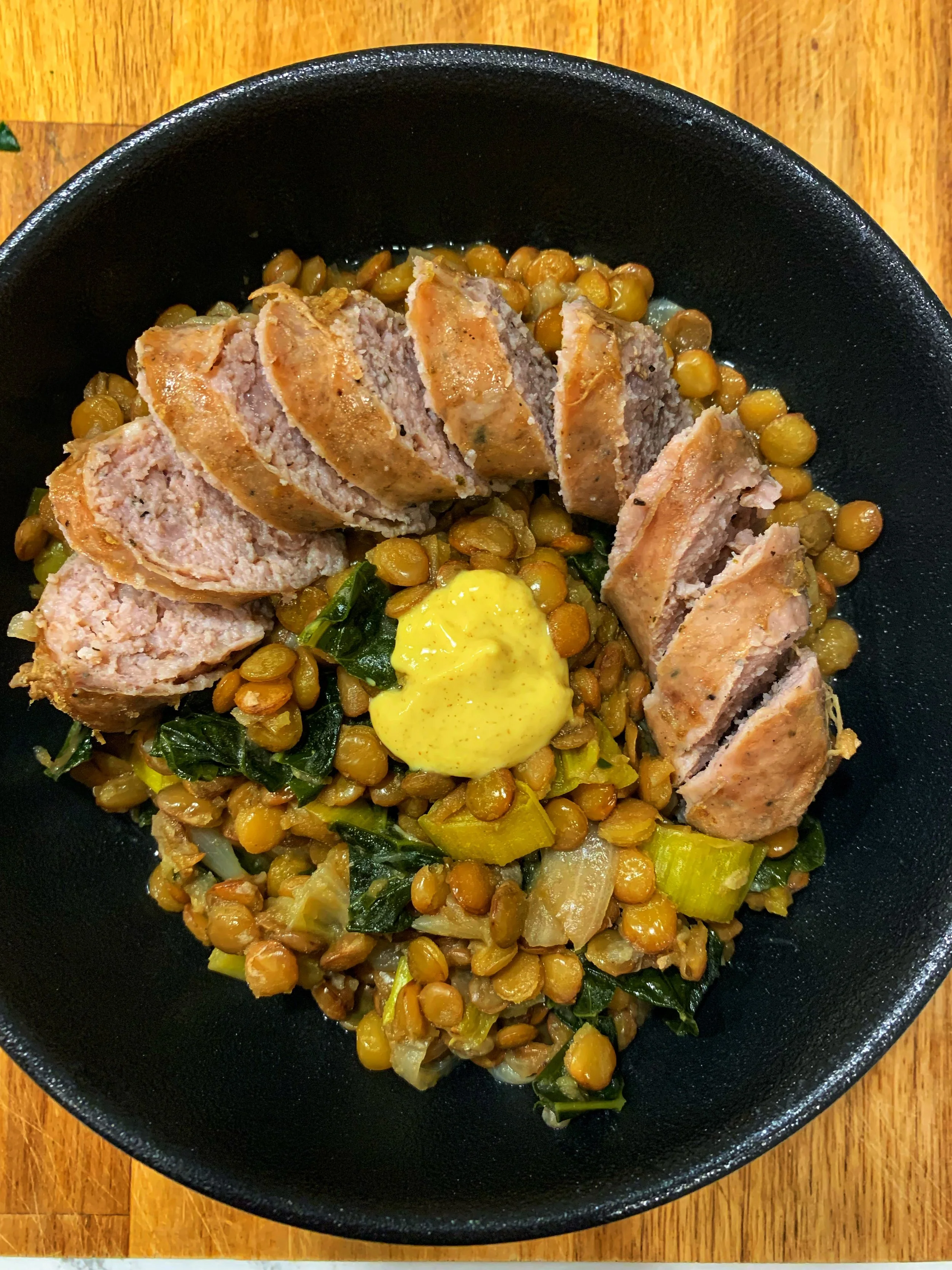 Sausage & Lentils