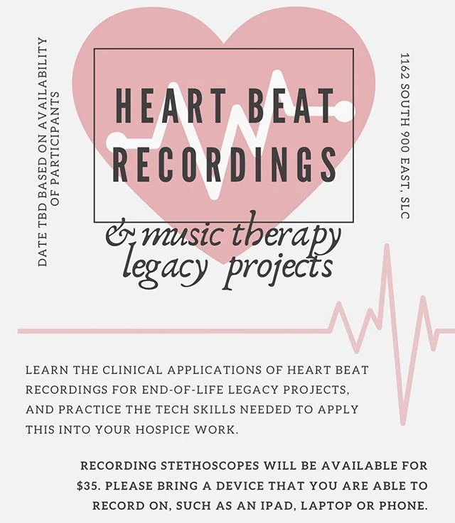 If you&rsquo;re a Hospice MT here in Utah and would like to join for this inservice, please send me a message! We still have a few spots open. Or, if you can&rsquo;t make it but would like a stethoscope mic, I&rsquo;d be happy to help out! .
.
.
#mus