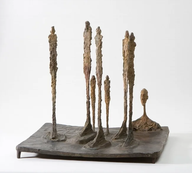 photo by Gagosian, sculpture by Alberto Giacometti