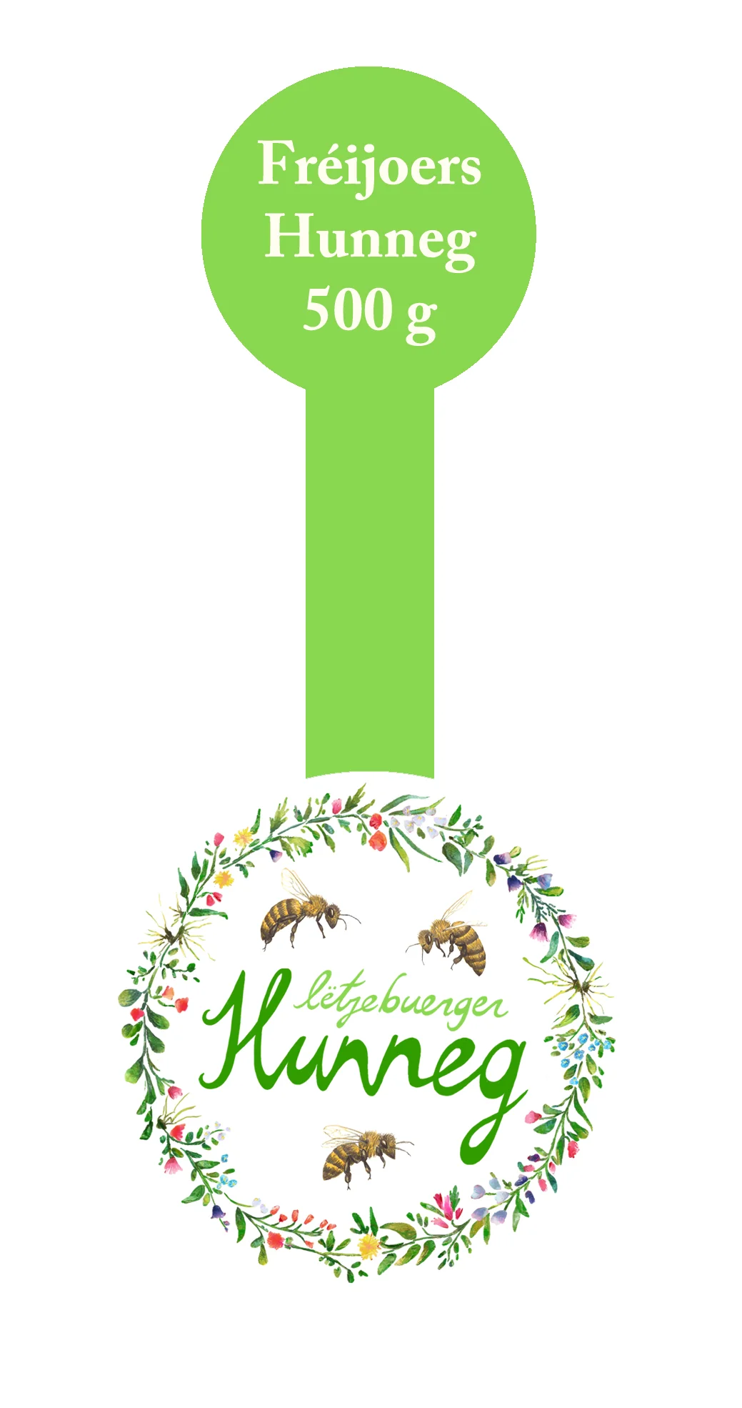  Design of a label for a honeyjar 