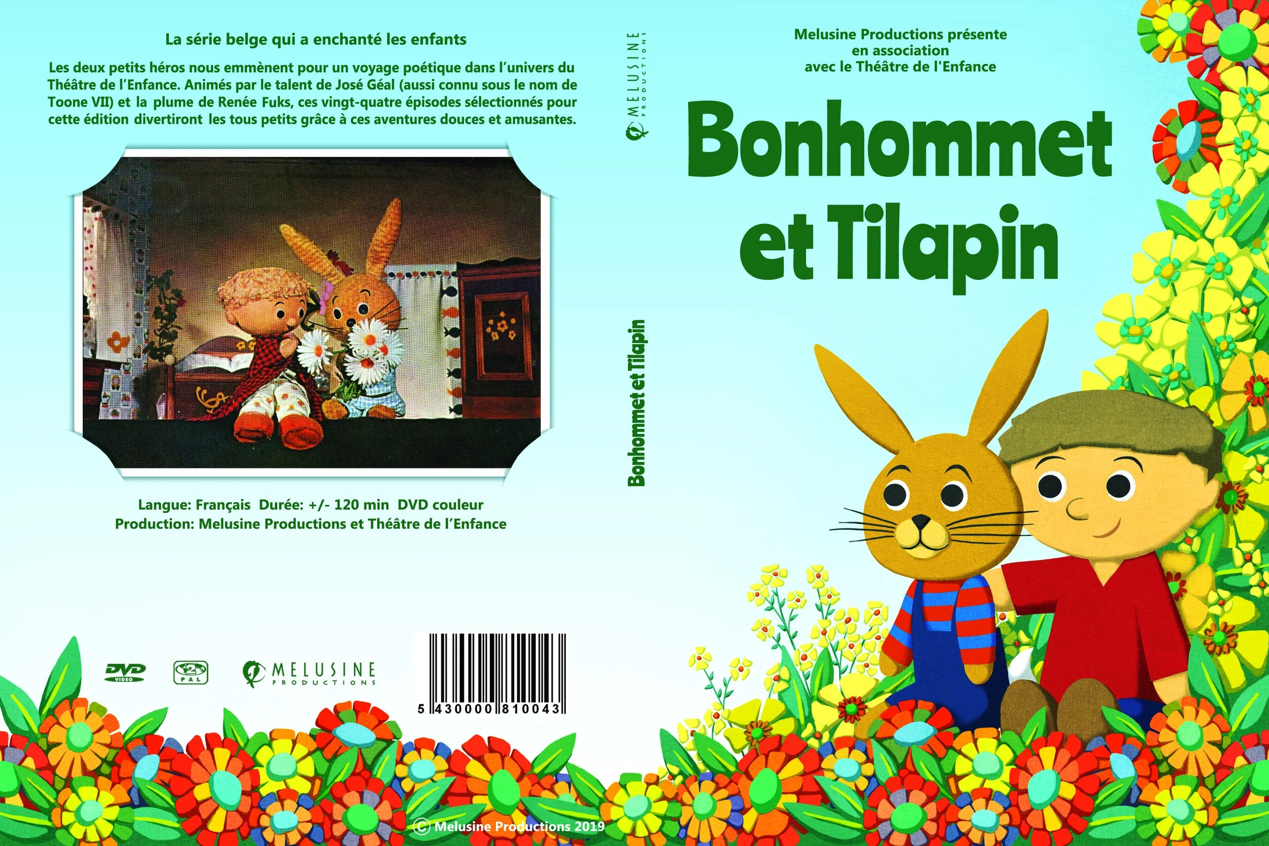  DVD case design for  Bonhommet et Tilapin , 2019 