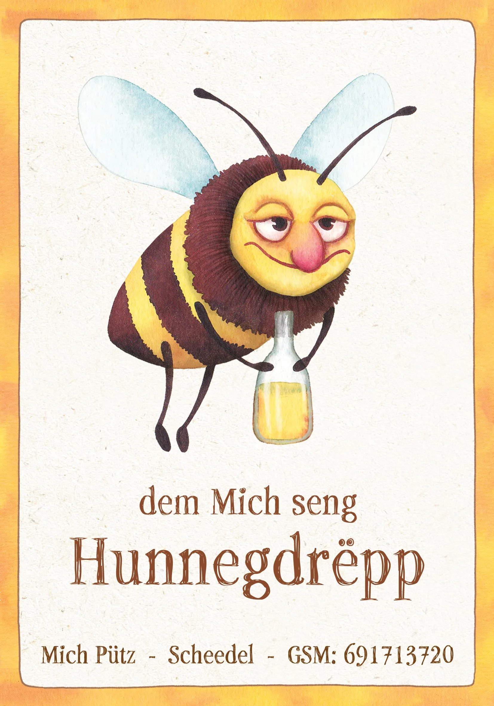  Design of a label for a honey liquer, 2022 