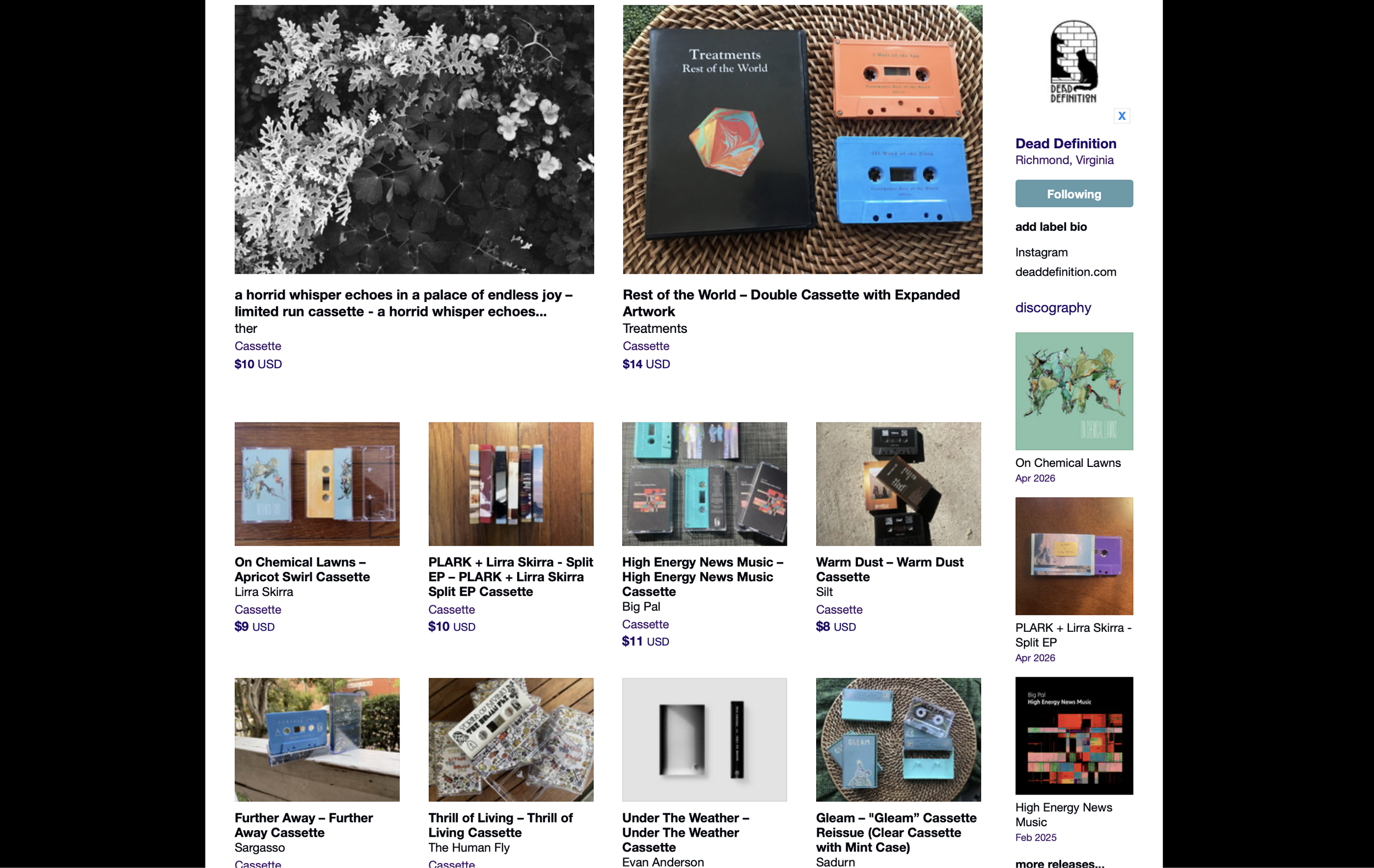 Ten Year Anniversary Tape Sale