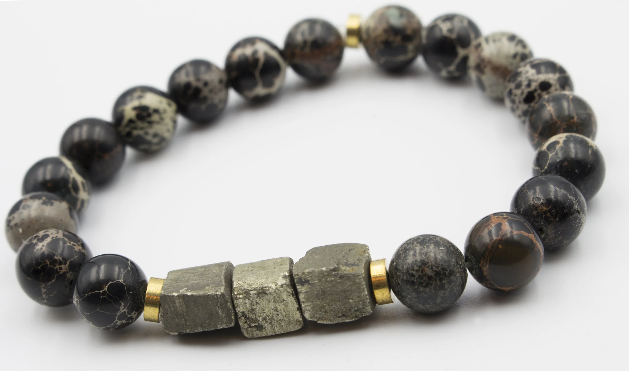 PYRITE CUBE AND JASPER