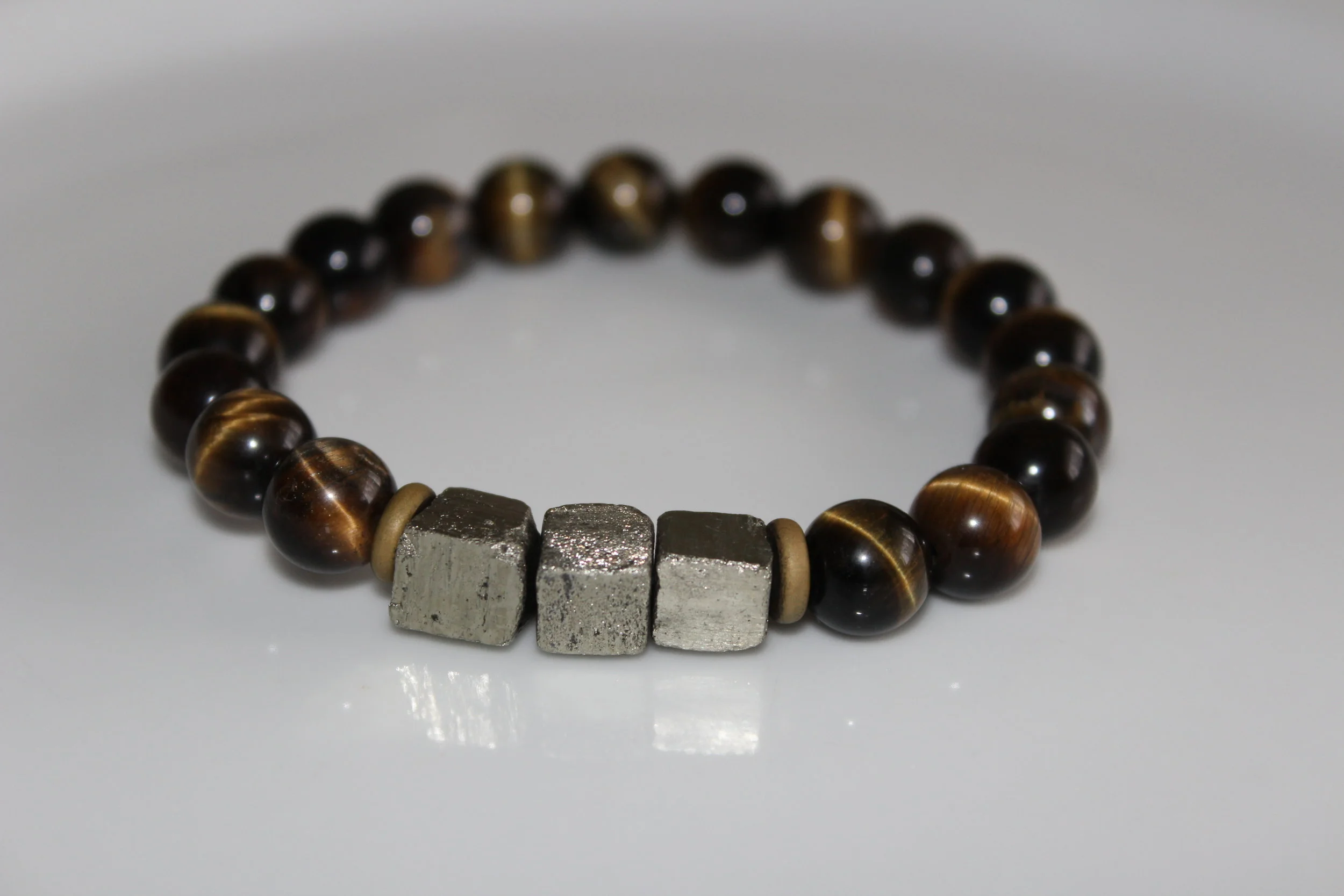 TIGERS EYE AND PYRITE CUBES