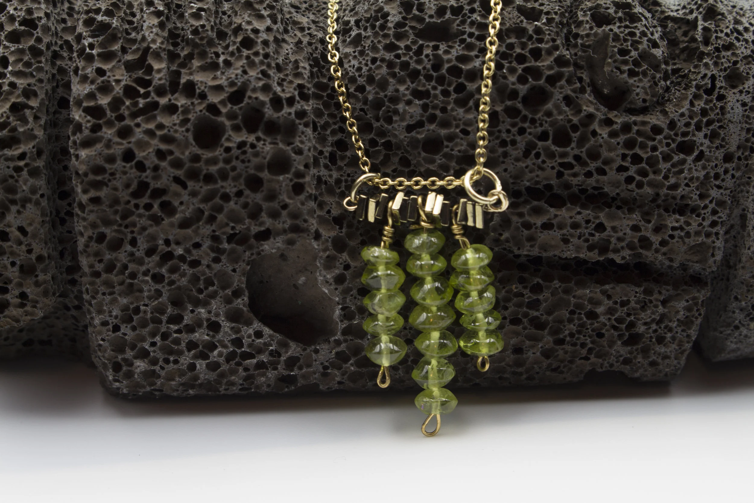 PERIDOT AND HEMATITE