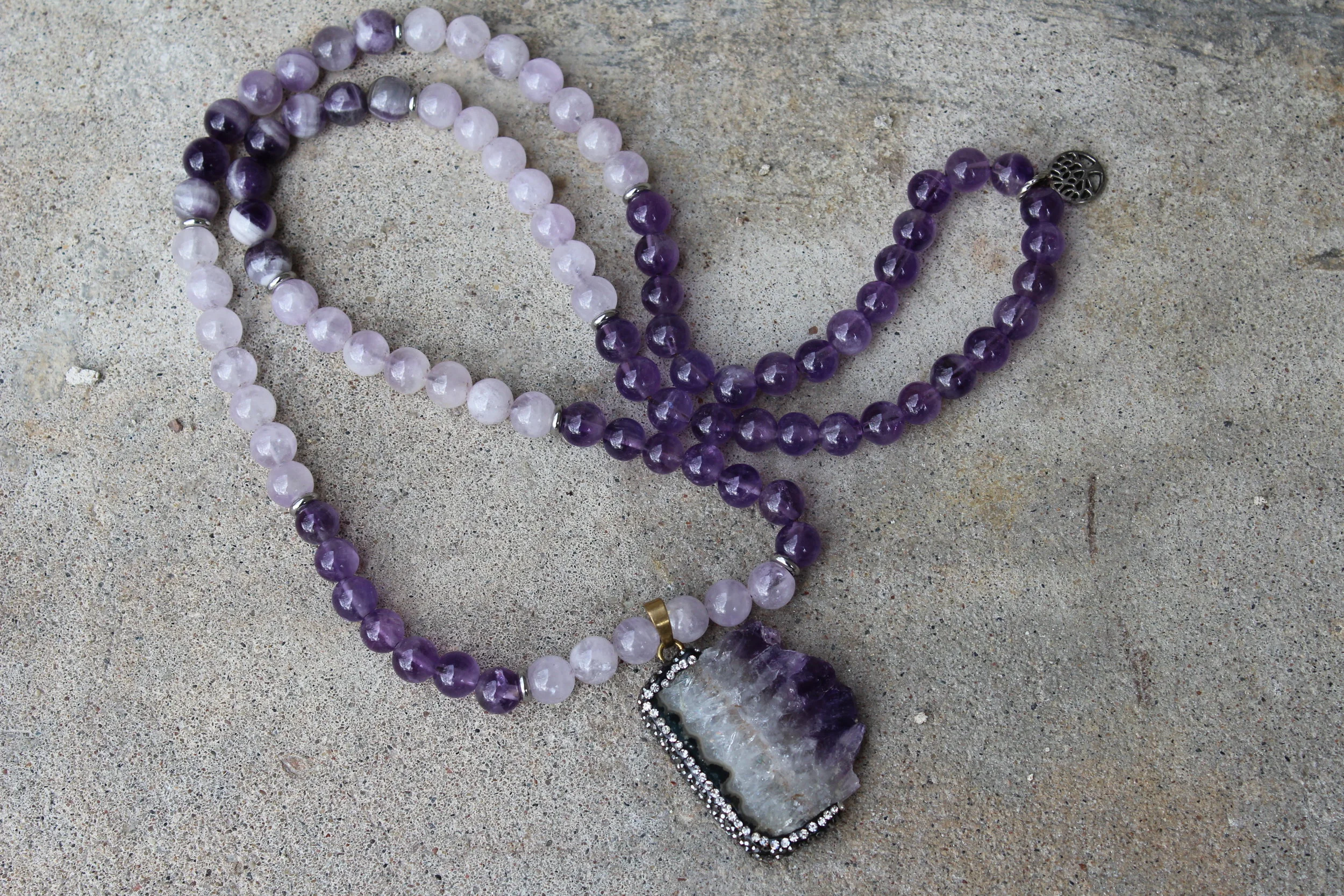 AMETHYST AND PURPLE JADE
