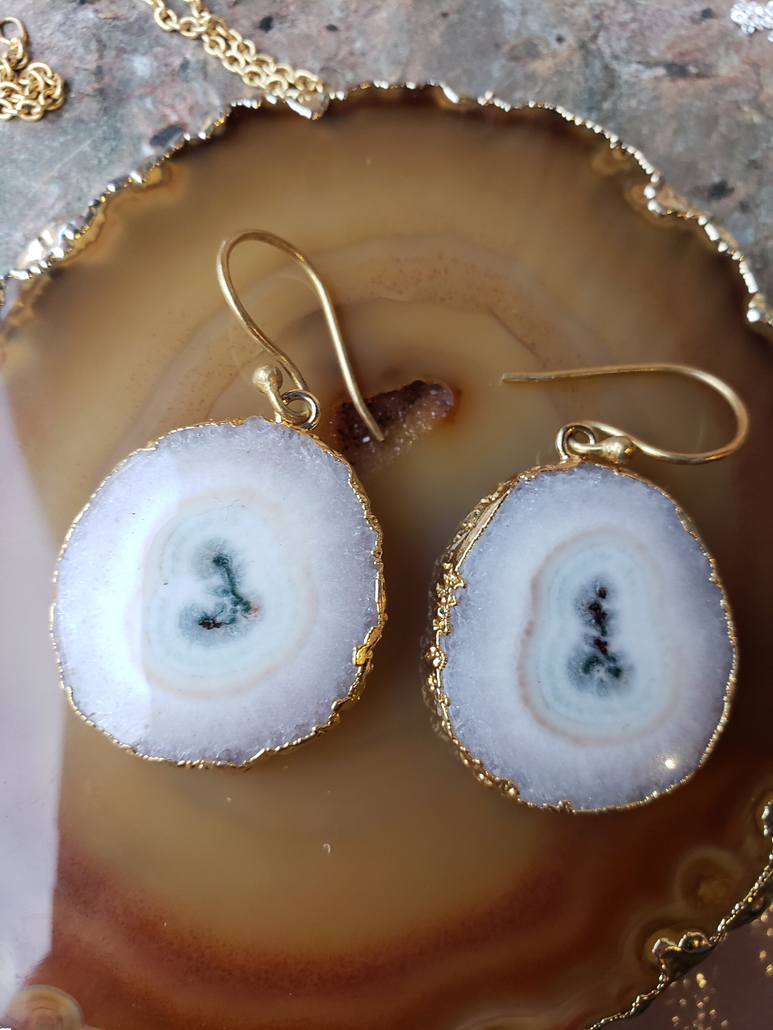 SOLAR QUARTZ EARRINGS