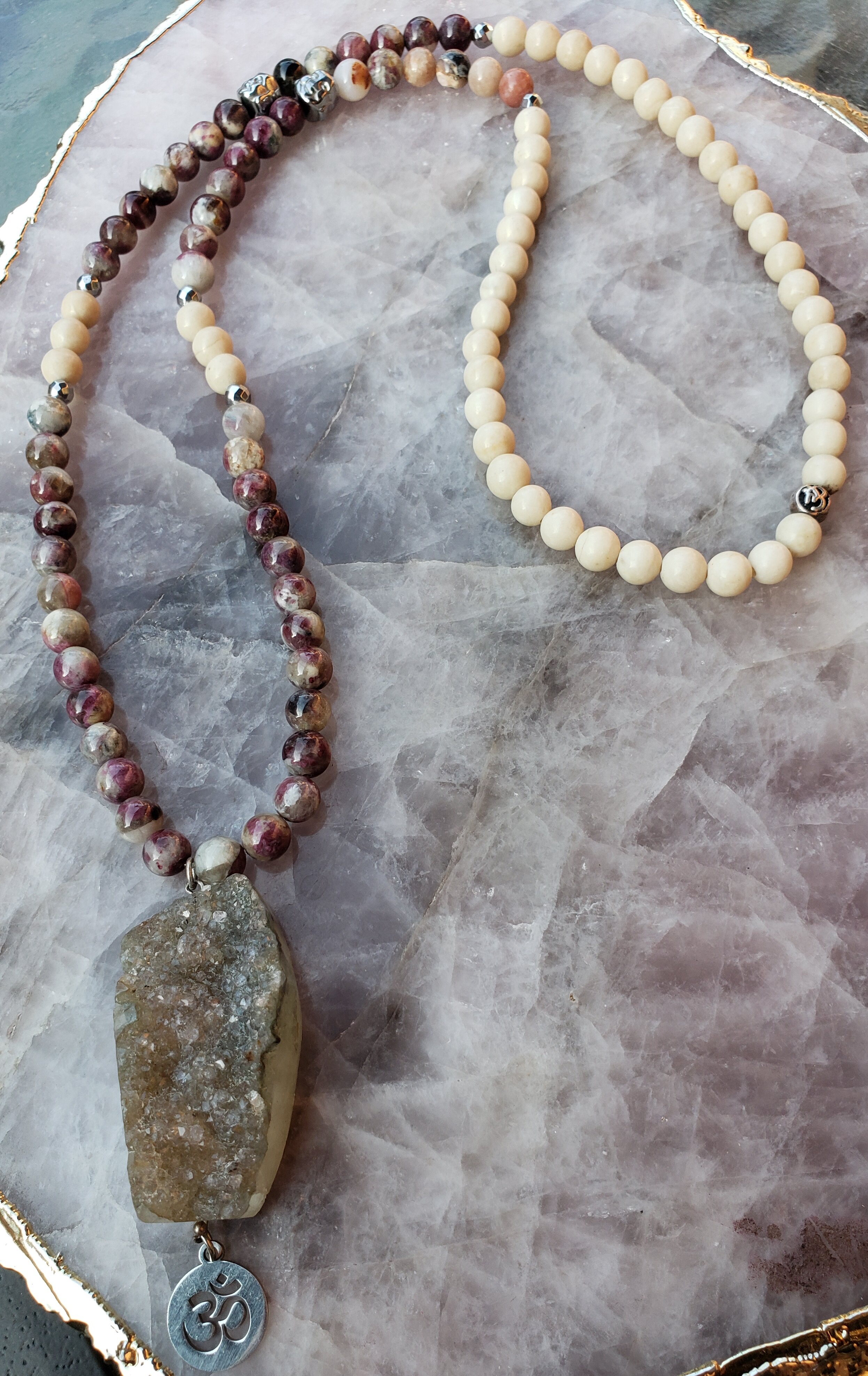 RAW AMETHYST PINK TOURMALINE