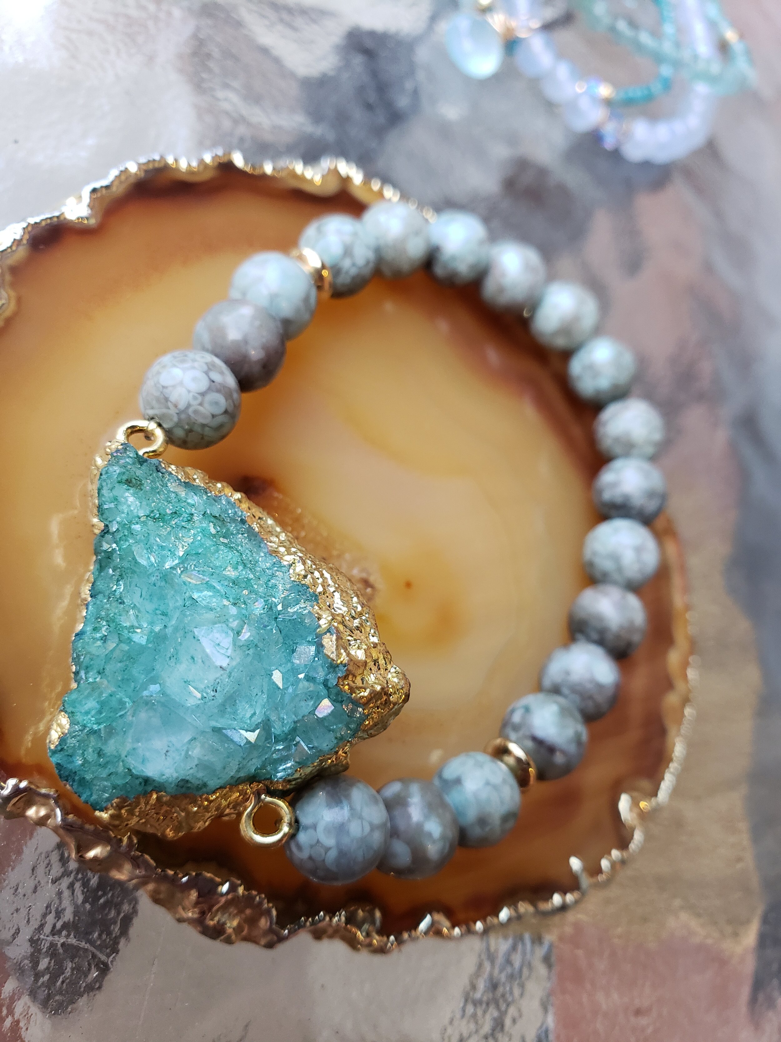 DRUZY AGATE RAINFOREST JASPER