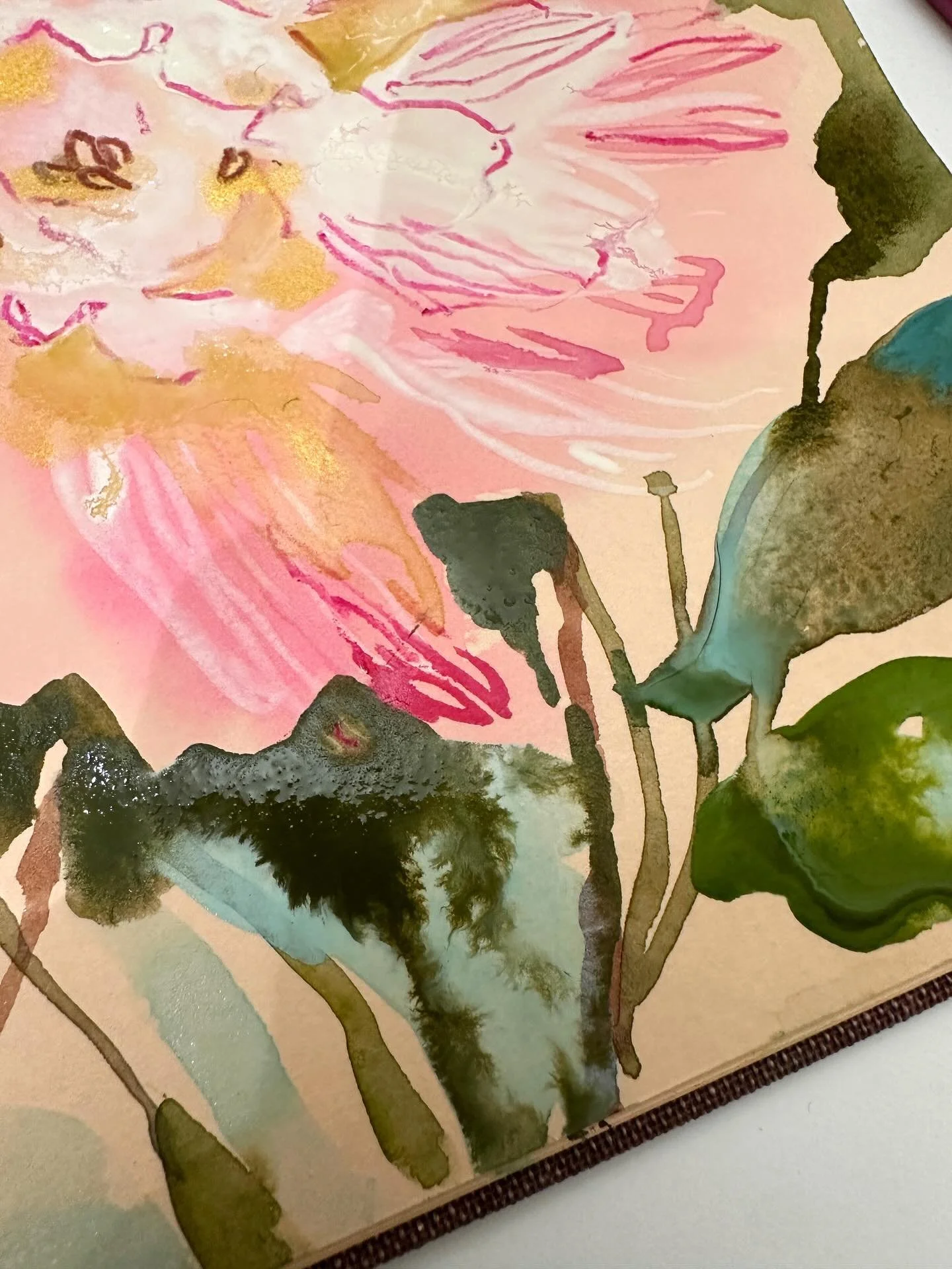 Scribbled this just now. 

#quicksketch #floralsketch #watercolorsketch #watercolorflorals