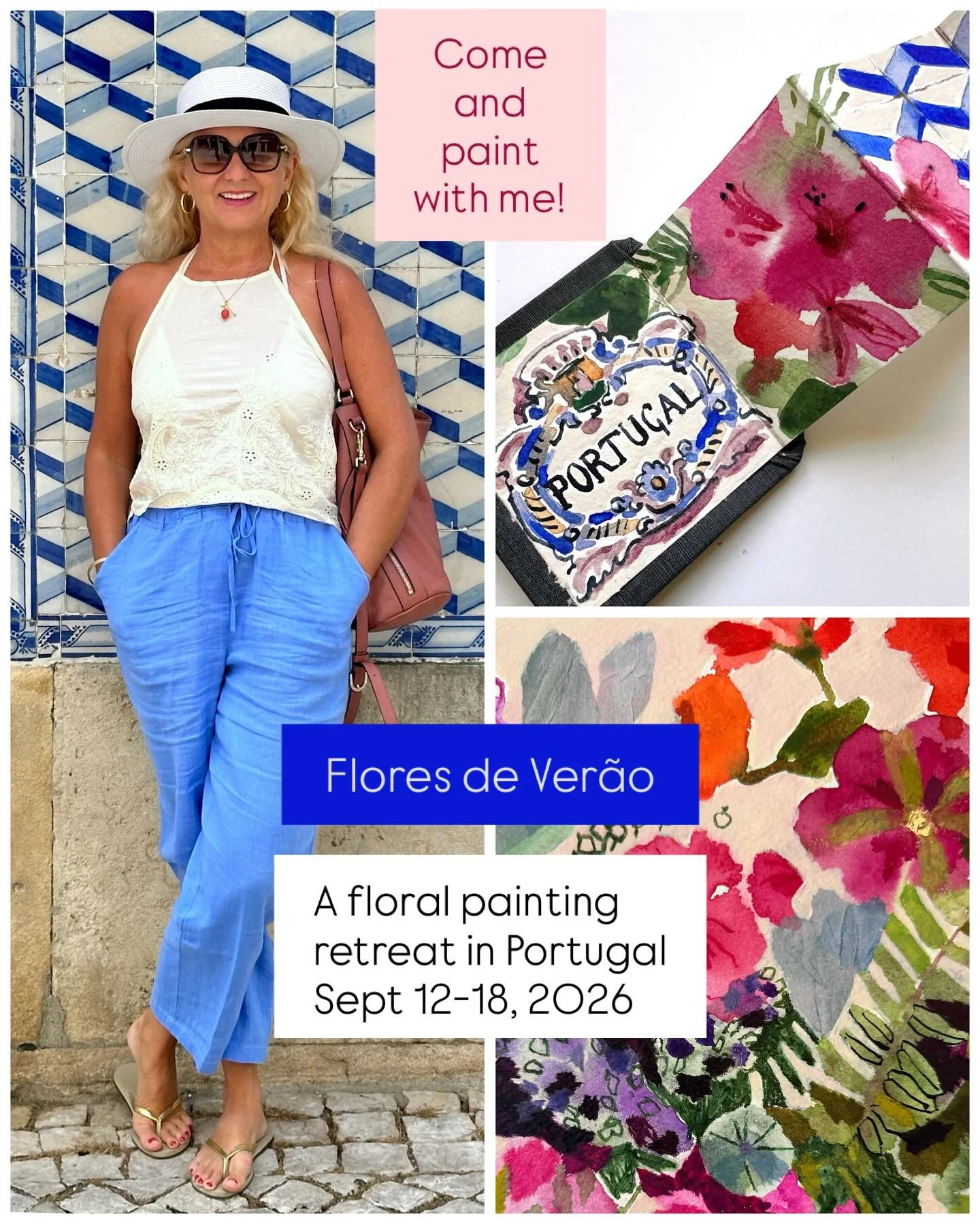 🌟FLORES DE VER&Atilde;O - a floral painting retreat inspired by the magic of Portugal🌟

Would you like to paint florals with me? Join me for a week in Portugal where I&rsquo;m teaching a gorgeous retreat from the 12th to the 26th of Sept, &lsquo;26