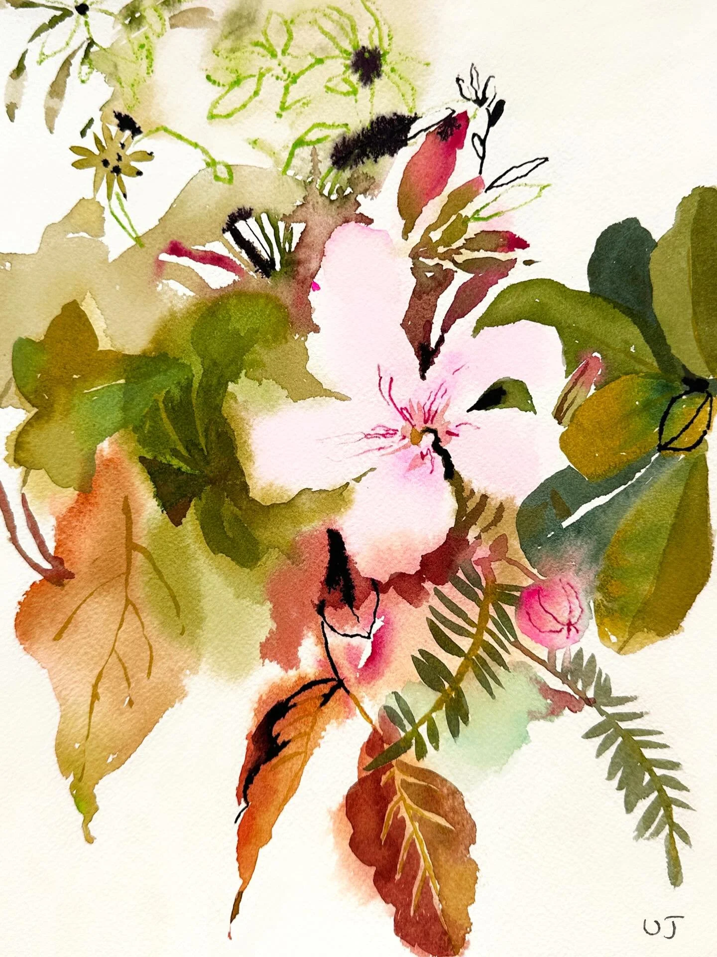 A print ready floral. About to go up on my new website. 

#watercolourflorals #abstractflowers #loosefloralwatercolor #floralartwork #artprint