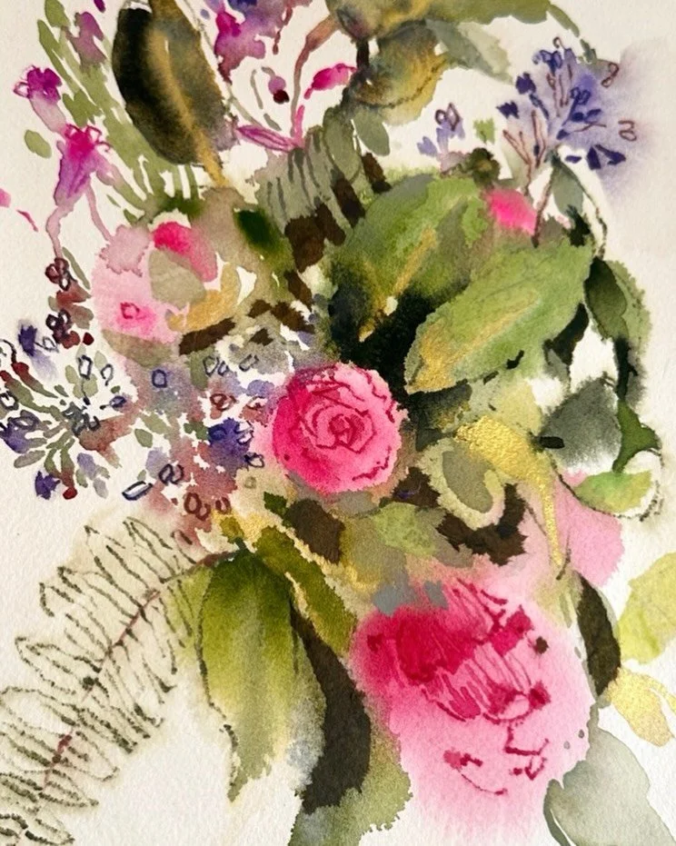 Close up.

#botanicalpainting #botanicalwatercolor #abstractfloral