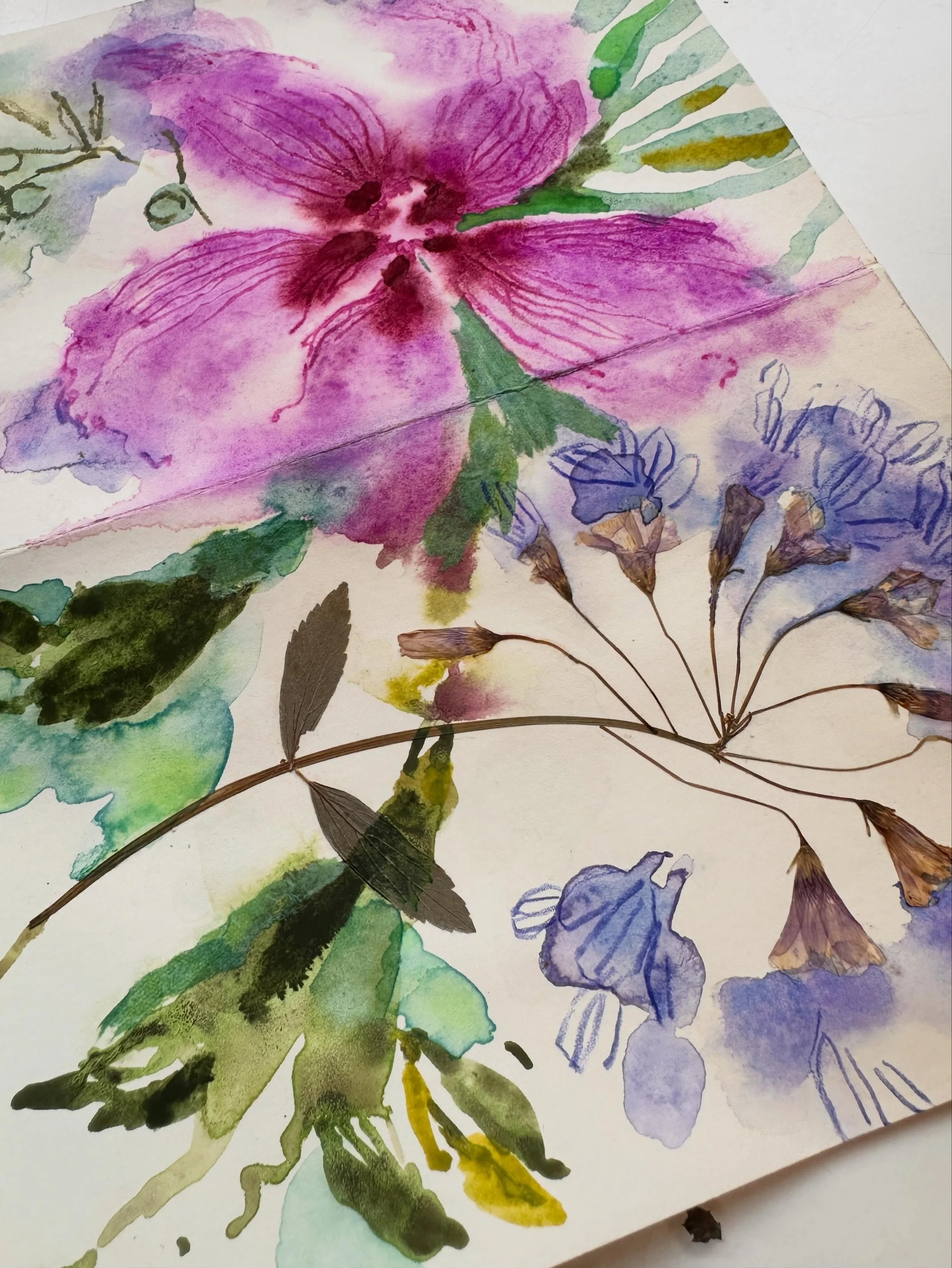 After a brief accounting/tax preparation hiatus (so much fun) I&rsquo;ve had a day of painting. I&rsquo;m trying out these Gansai Tambi Granulating watercolours by @kuretakejapan and they&rsquo;re rather lovely. It took me a while to figure them out.