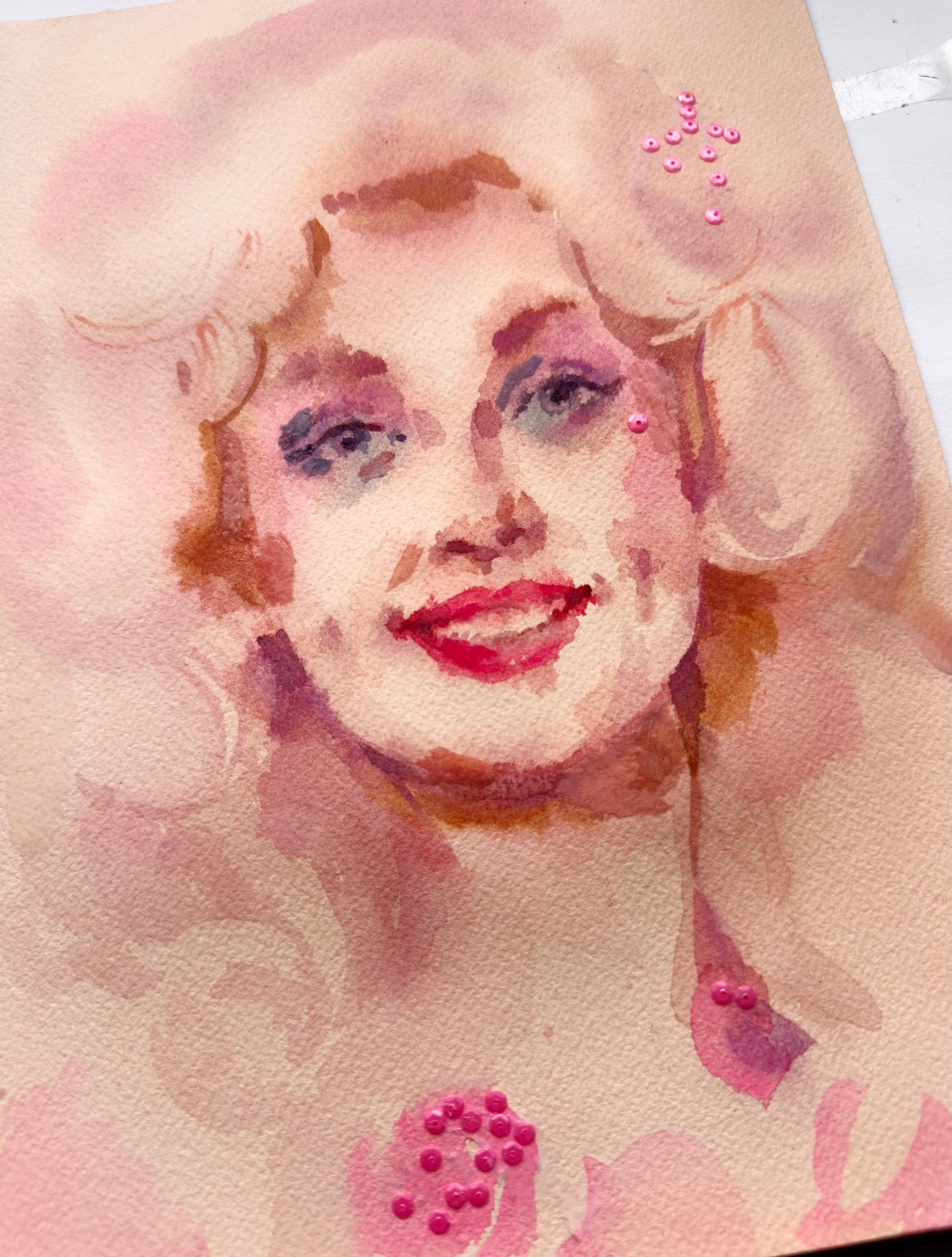 This one&rsquo;s a tough one. Who didn&rsquo;t love Dolly. This is my tribute. Full of warmth and sparkle - like she was.

#dolly