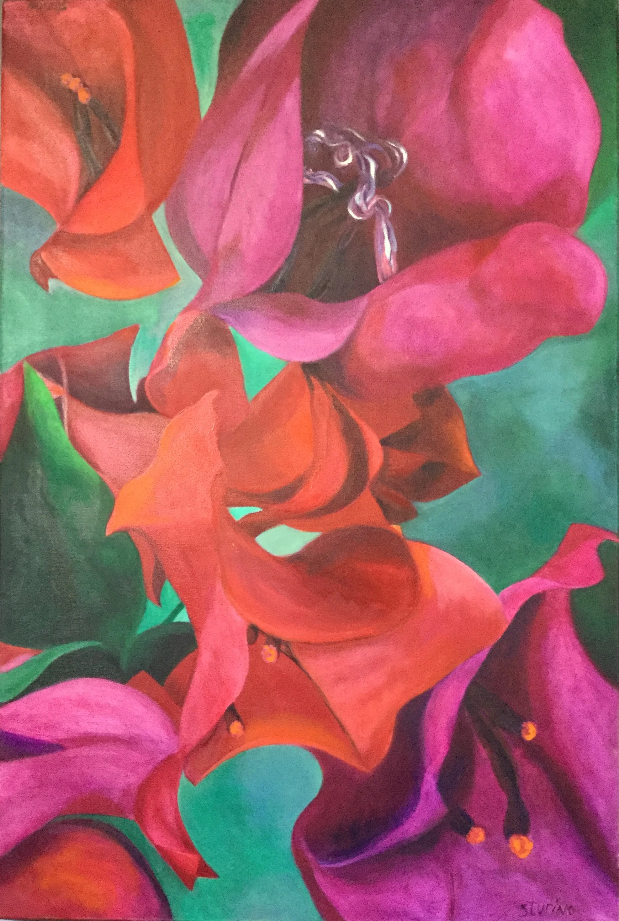  Bougainvillea Oil on Canvas 24” x 36”   SOLD 