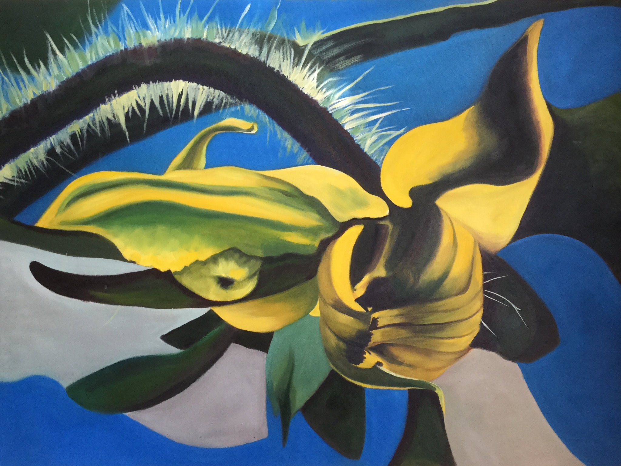  Tomato Flower Oil on Canvas 42” x 30”  