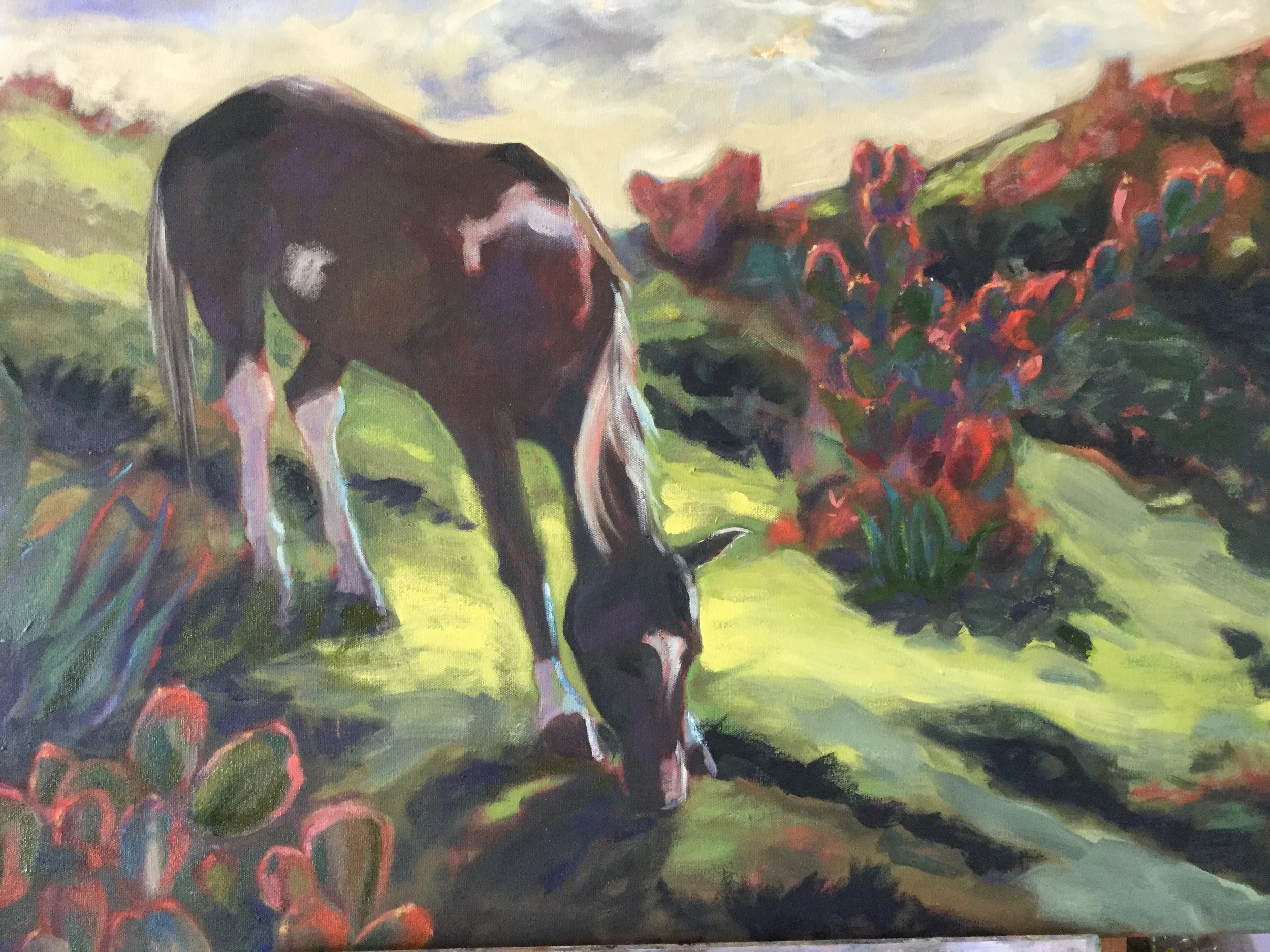  Dark Horse Oil on Canvas SOLD 