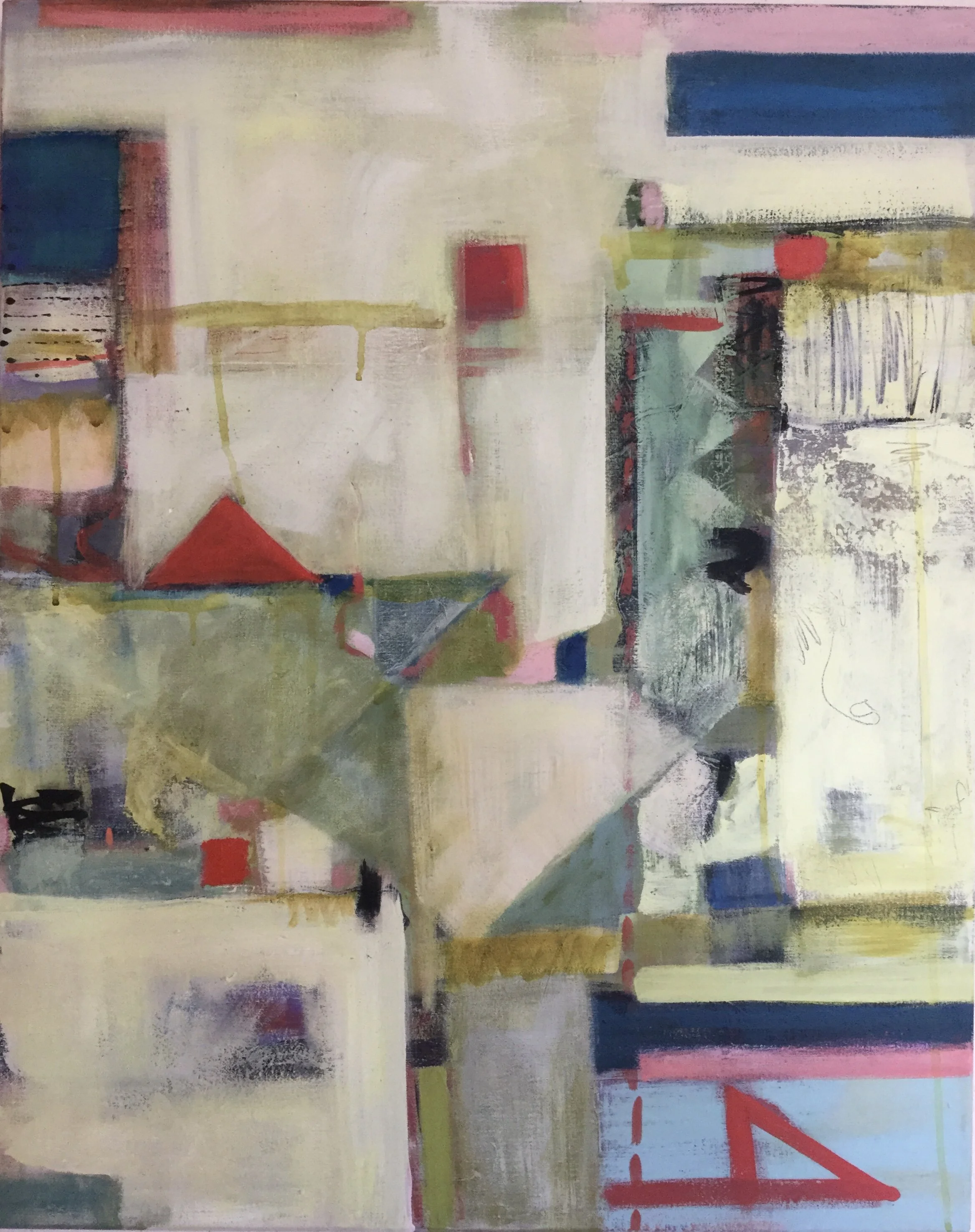  Red Flags Acrylic on Canvas 32” x 24”, 2020   Sold 