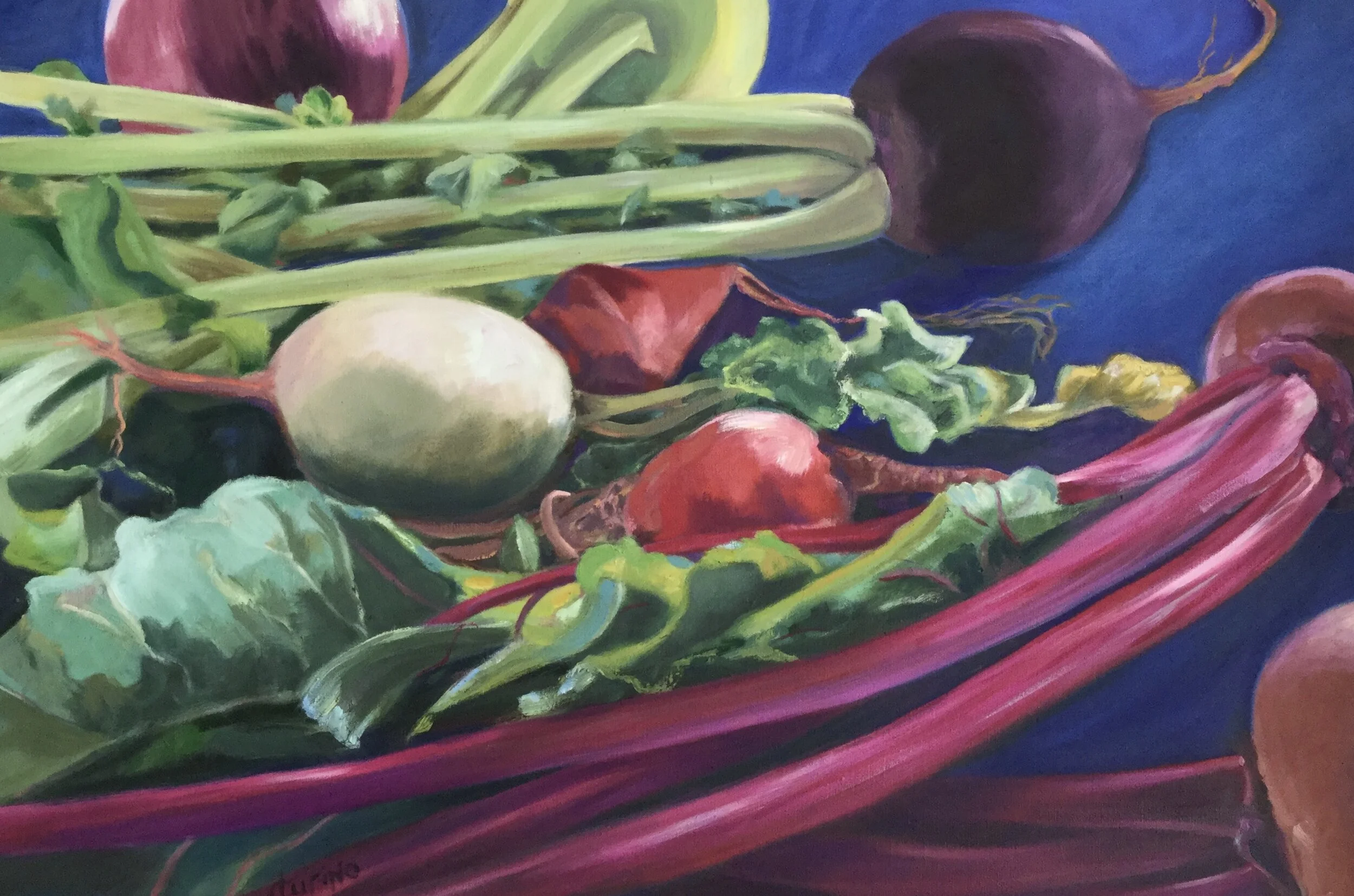  Back to My Roots Oil on Canvas  24” x 36”   