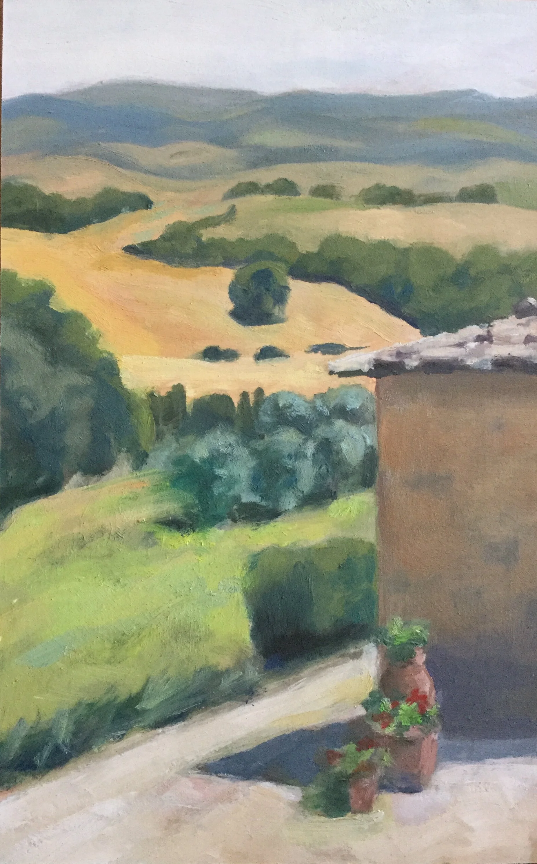 Tuscan Road Oil on Paper 7” x 11”   