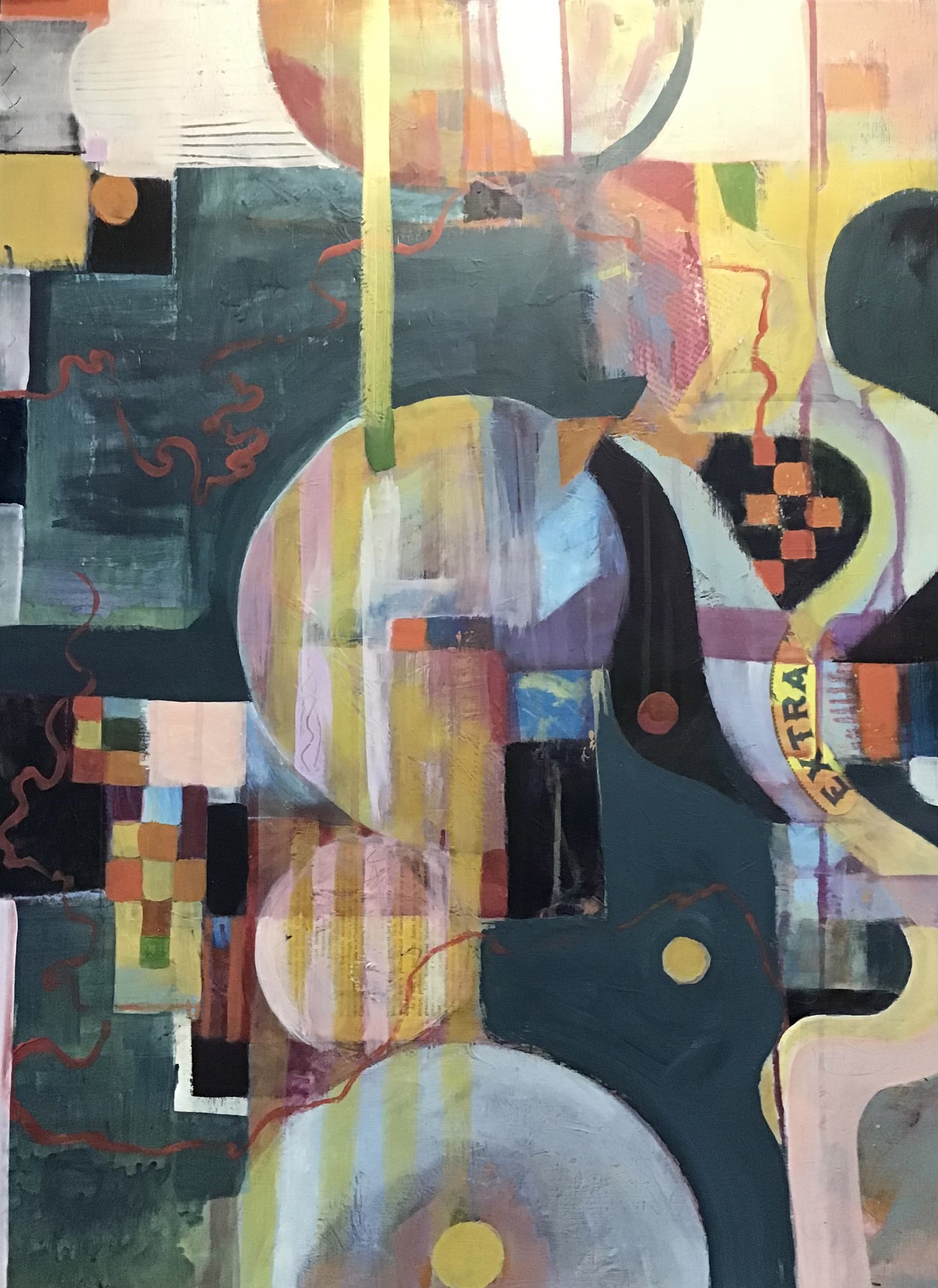  A Clockwork Orange Acrylic on Board 32” x 24”, 2021 