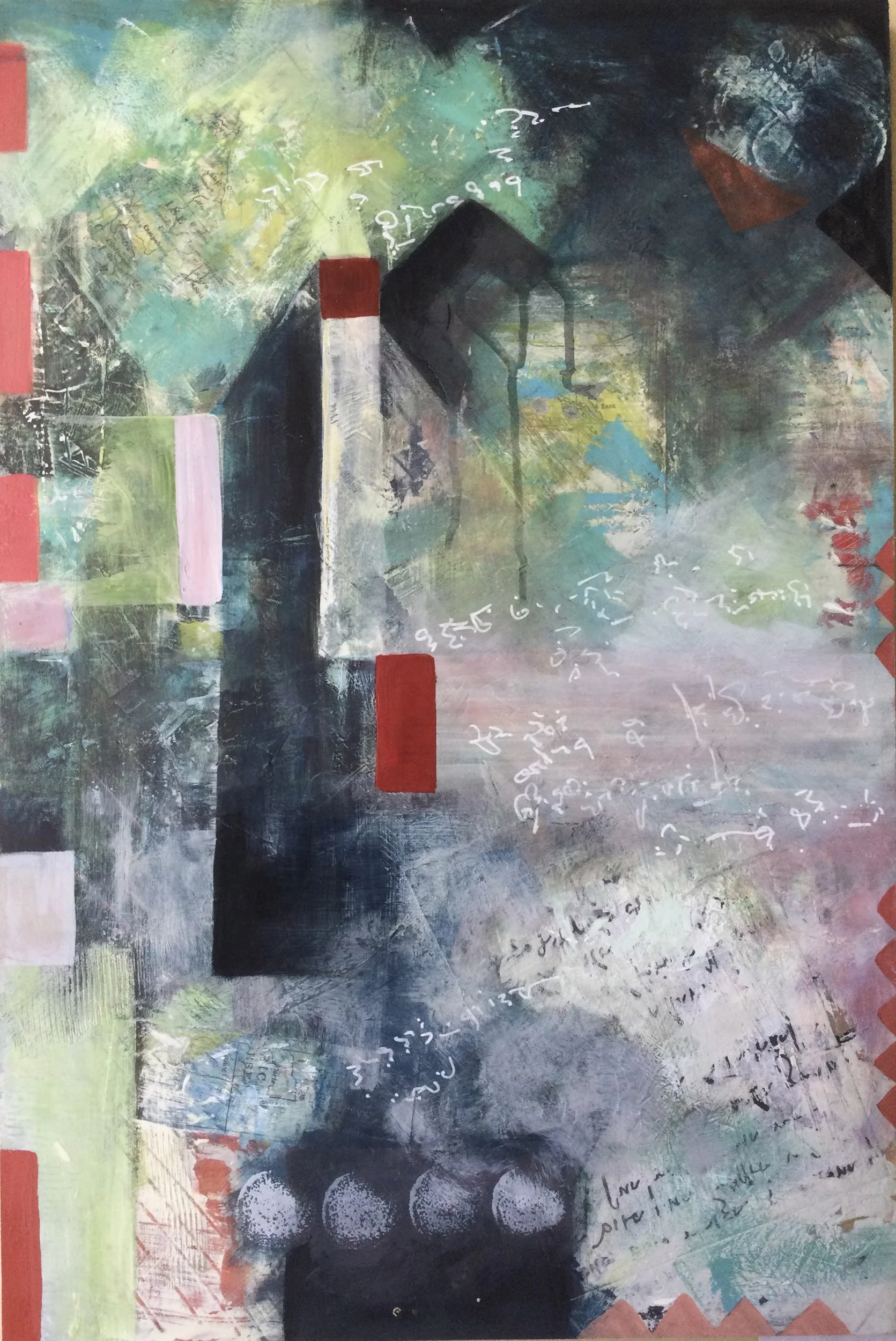  Homage to Leo Acrylic Mixed Media on Board 24” x 18”, 2021   