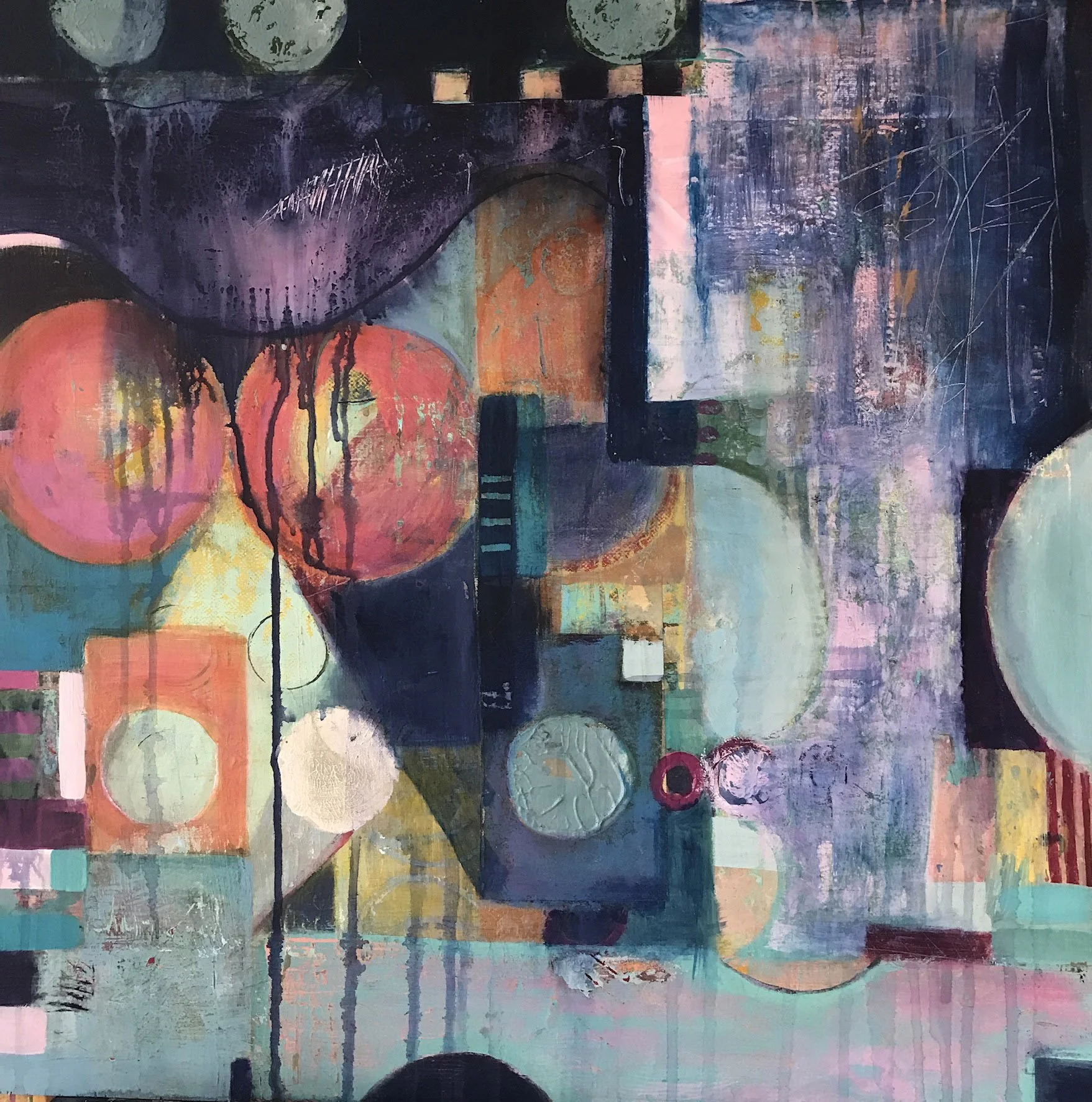  Eclipse 1 Acrylic on Board 24” x 24”, 2022 