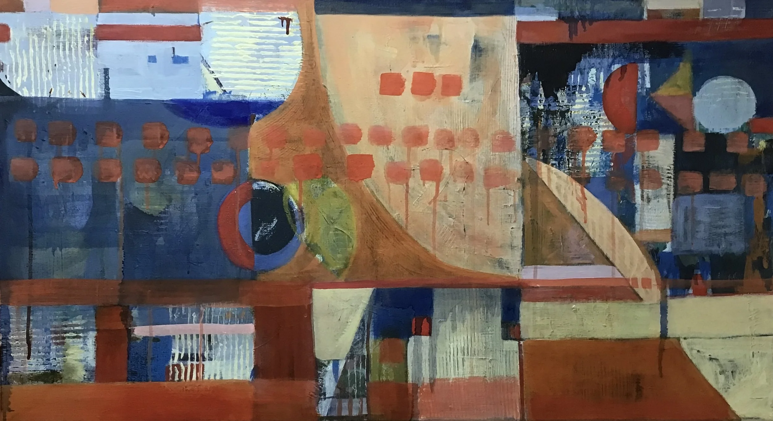  Eclipse 2 Acrylic on Canvas 40” x 22”, 2022 