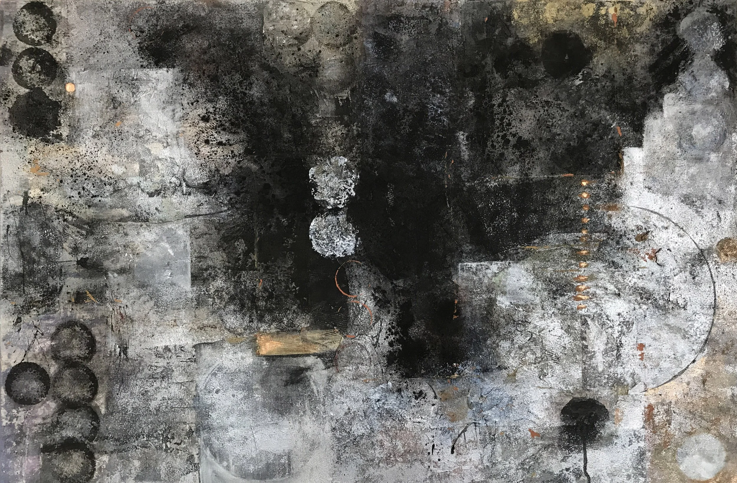  Untitled  Mixed Media on Canvas 24” x 26”, 2021 