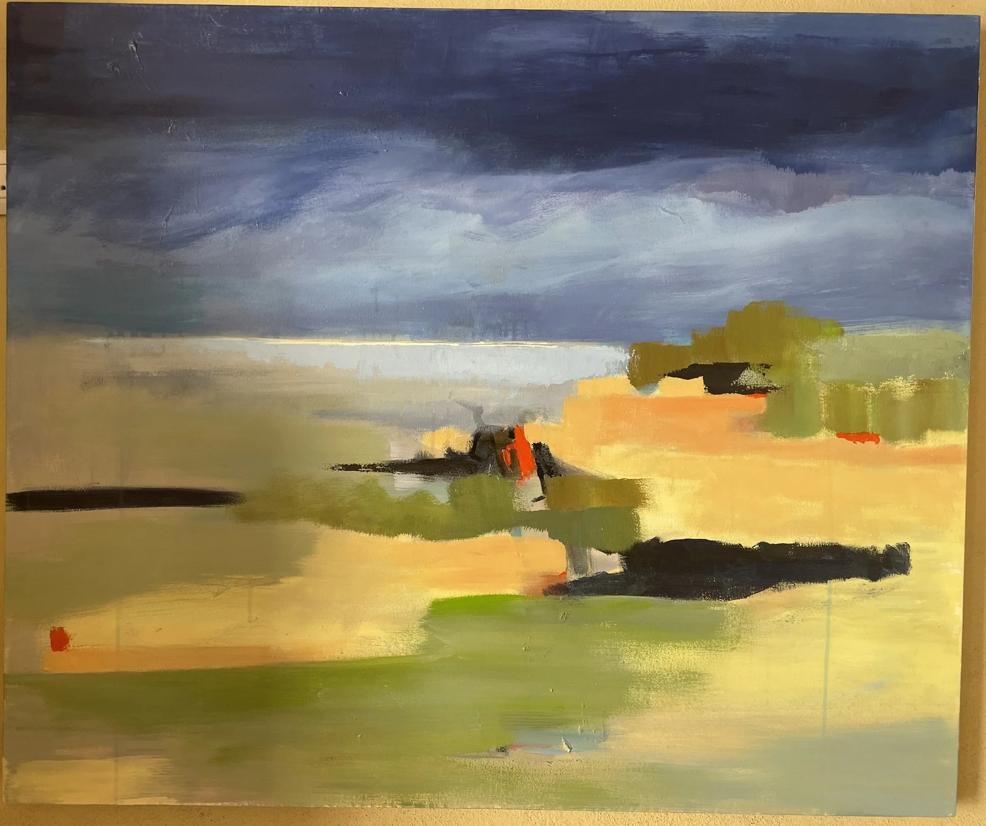  Toward to Monte del Lago  Acrylic on canvas   2026  40×48” 