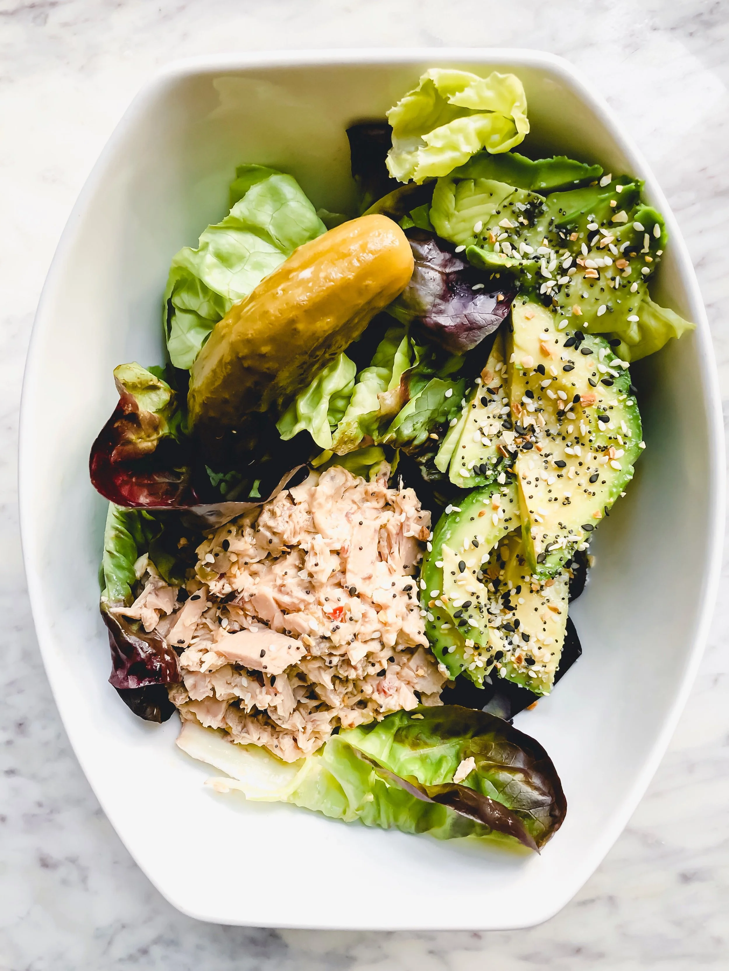 Spicy Tuna and Butter Lettuce Salad