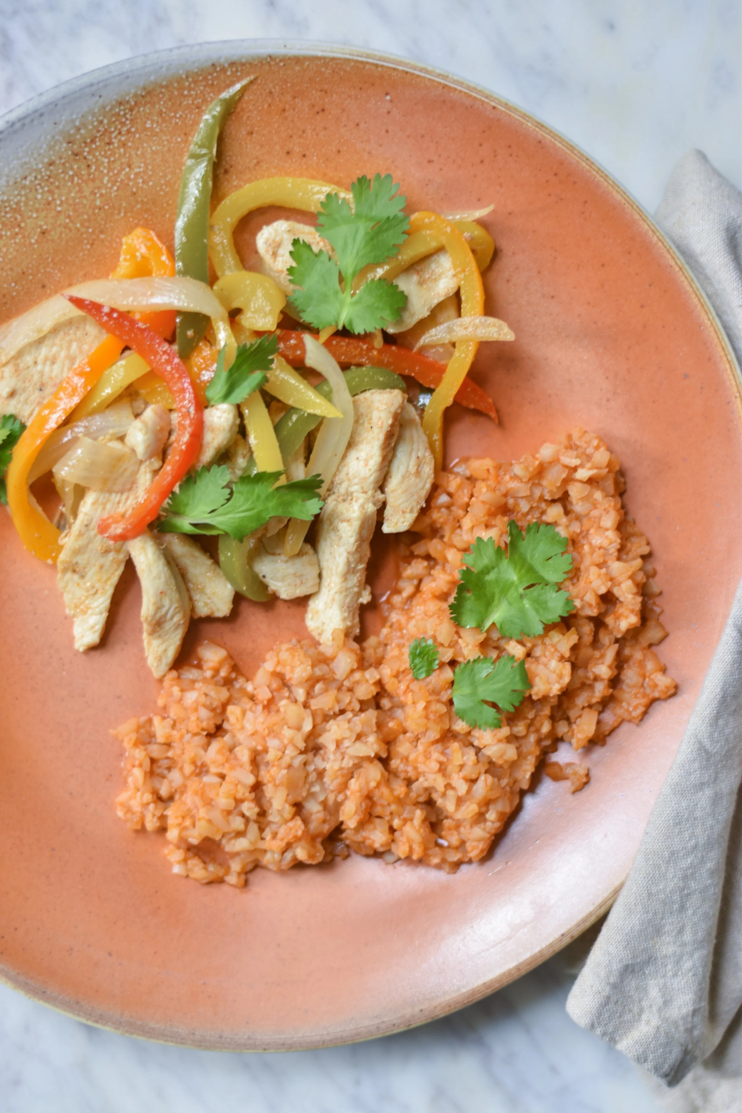 Mexican Cauliflower Rice &amp; Fajitas