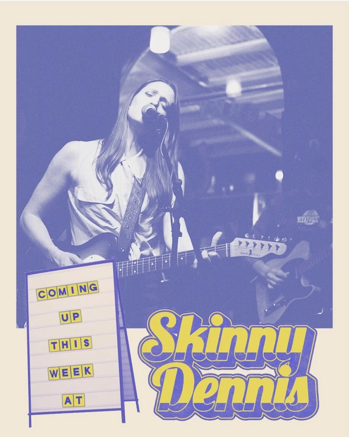 WEDNESDAY⚡️12/10 we&rsquo;re back at Skinny Dennis from 9-Midnight! Looking forward to seeing you!

#brooklyn #livemusic #skinnydennis