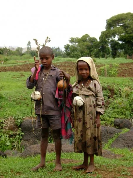 Ethoipian Children by the Nile Rive